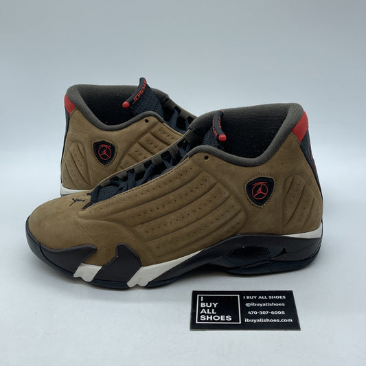 Size 9 - Air Jordan 14 Retro Winterized Black Brown Red Suede (DO9406-200)