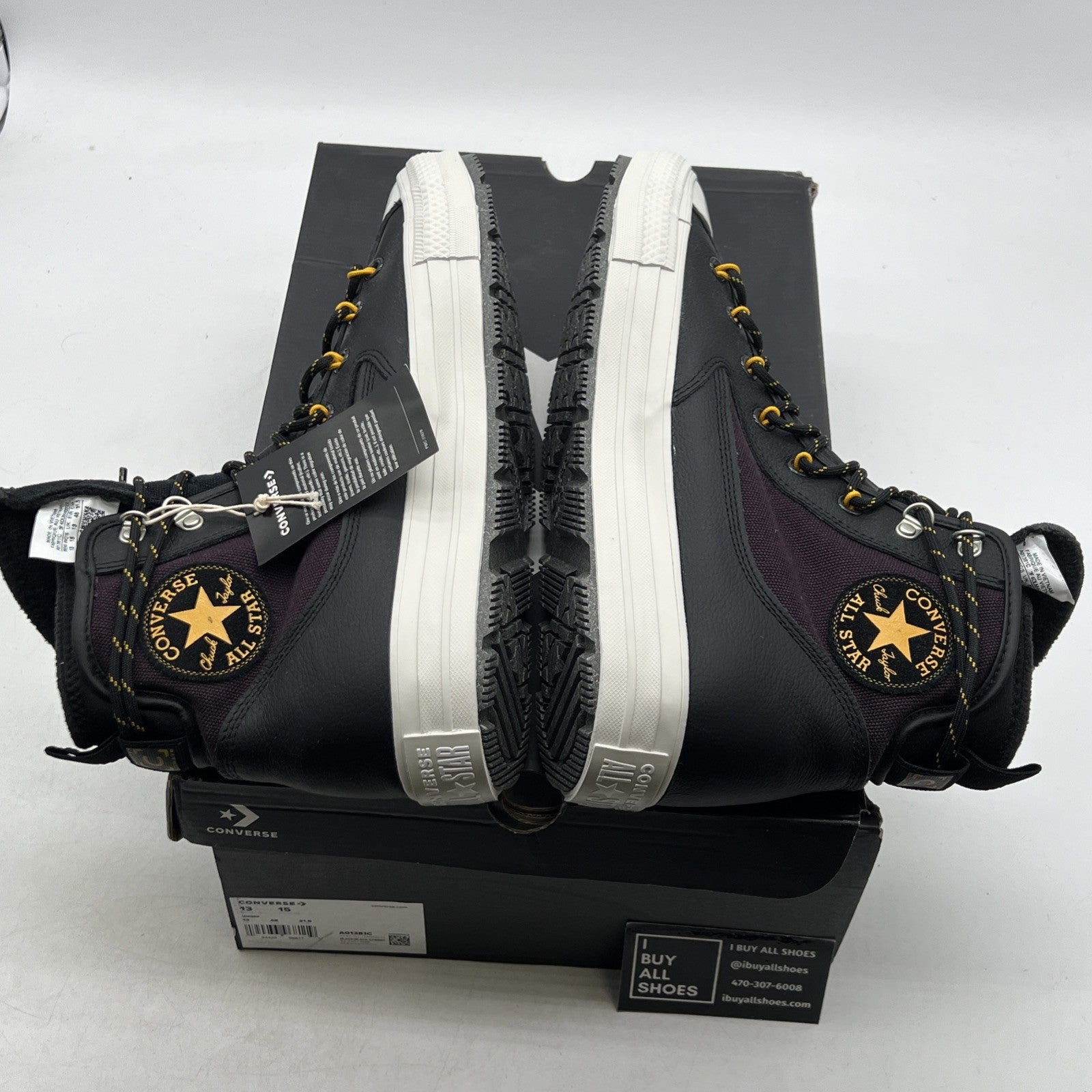 Size 15W - Converse Chuck Taylor All Star All Terrain HI Black/Maroon (A01381C)