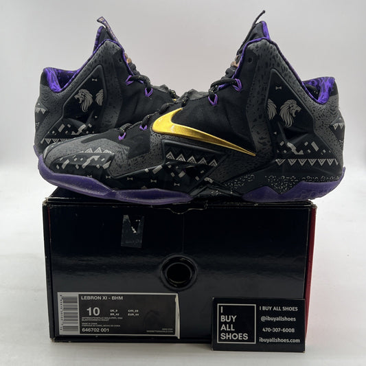 Size 10 - Nike LeBron 11 BHM - (646702-001)