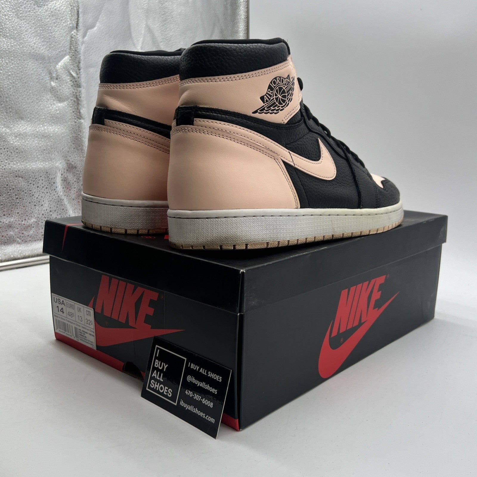 Size 14 - Air Jordan 1 Retro OG High Crimson Tint (555088-081)