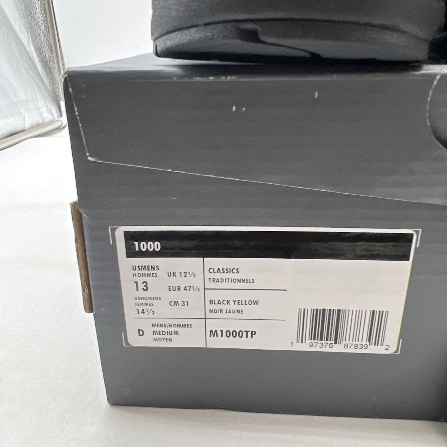 Size 13 - New Balance 1000 Reflective Pack - Black Honeycomb (M1000TP)