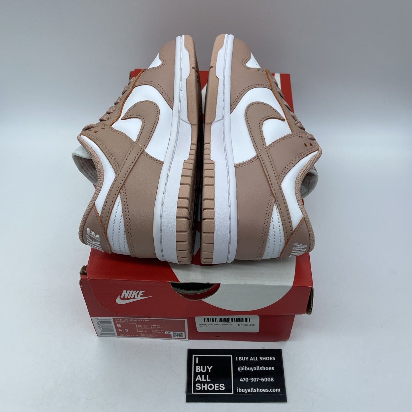 Size 6W - Nike Dunk Low Rose Whisper Pink White Leather (DD1503-118)
