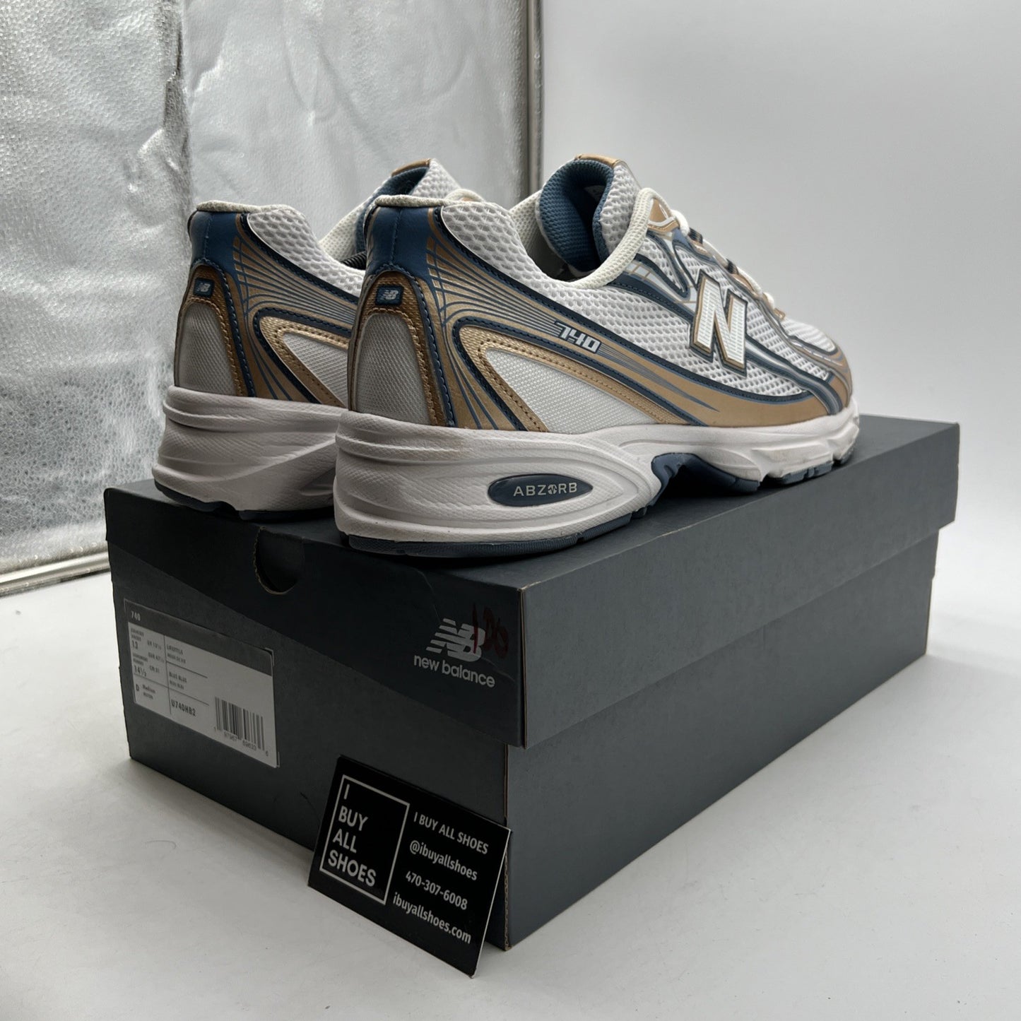 Size 13 - New Balance 740v2 Heron Blue Vintage Indigo (U740HB2)