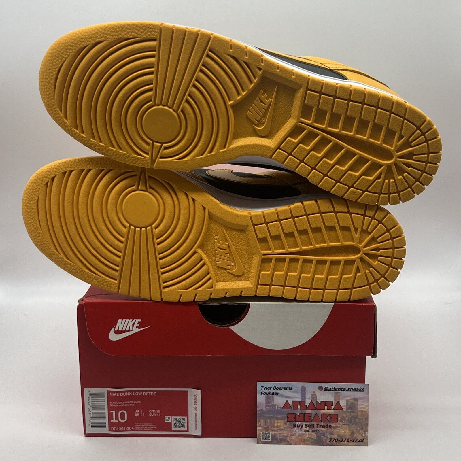 Size 10 - Nike Dunk Low Championship Goldenrod 2021