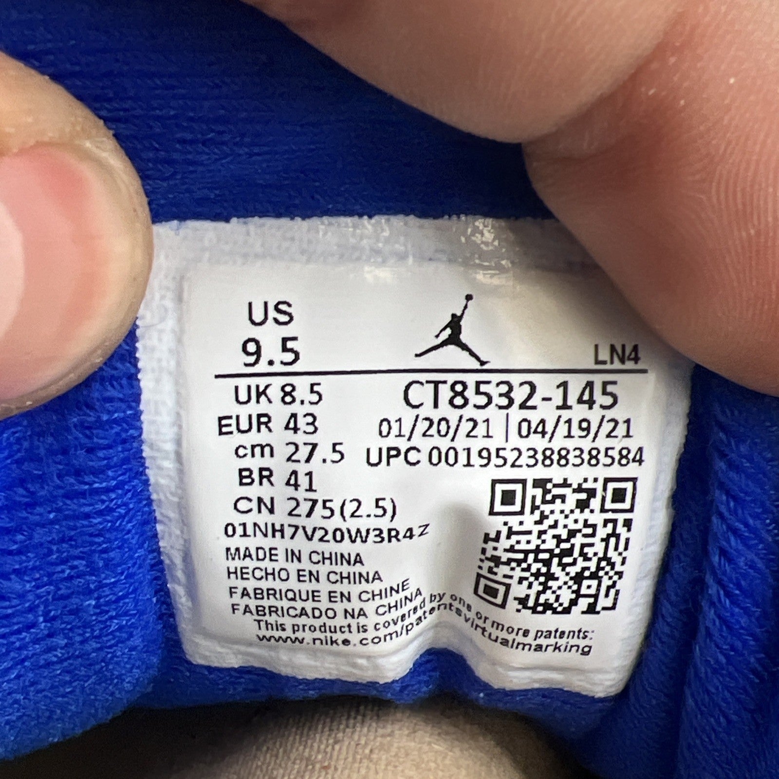 Size 9.5 - Air Jordan 3 Retro Mid Racer Blue (CT8532-145)