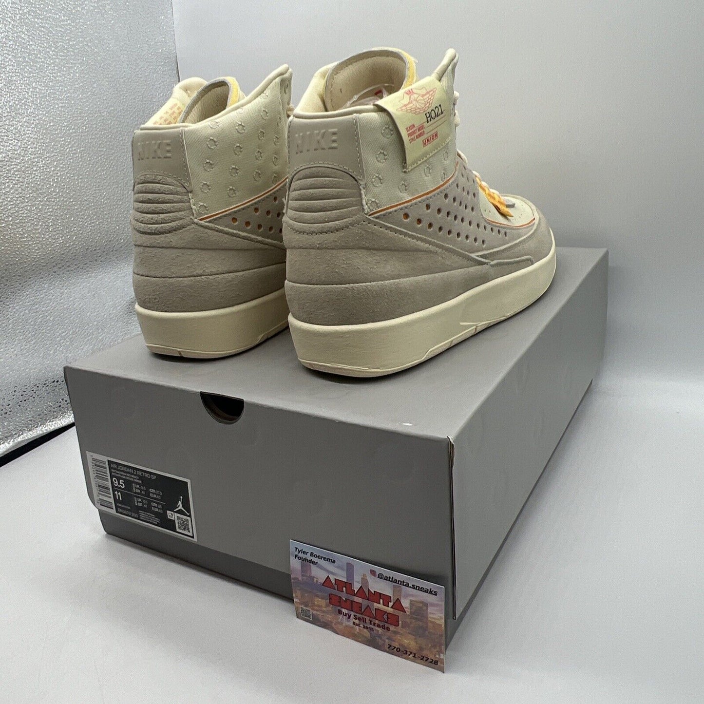 Size 9.5 - Jordan 2 Union LA Rattan Brand New Og All