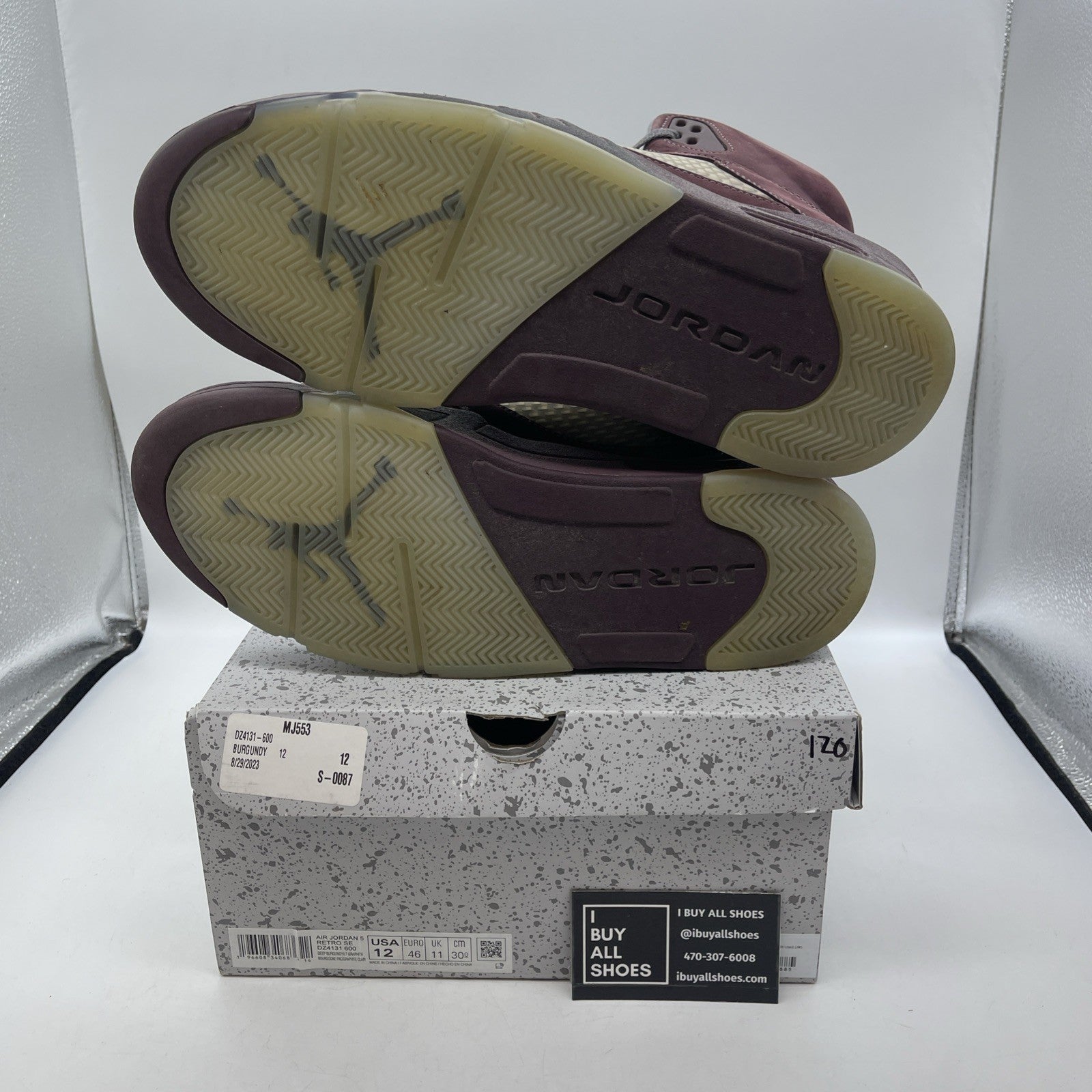 Size 12 - Air Jordan 5 Retro SE 2023 Burgundy (DZ4131-600)