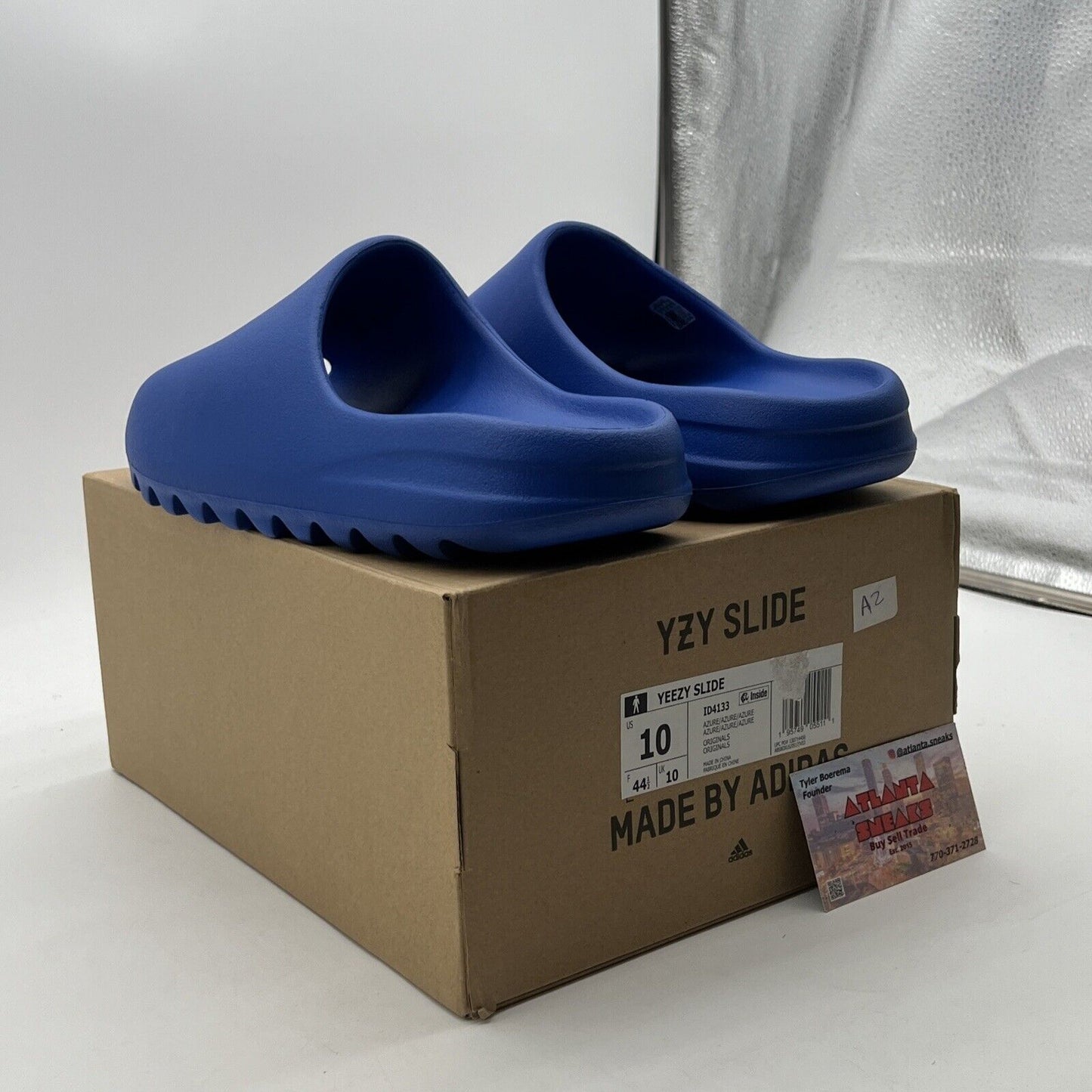 Size 10 - Adidas Yeezy Slide “Azure” 2024 (NEW) | ID4133