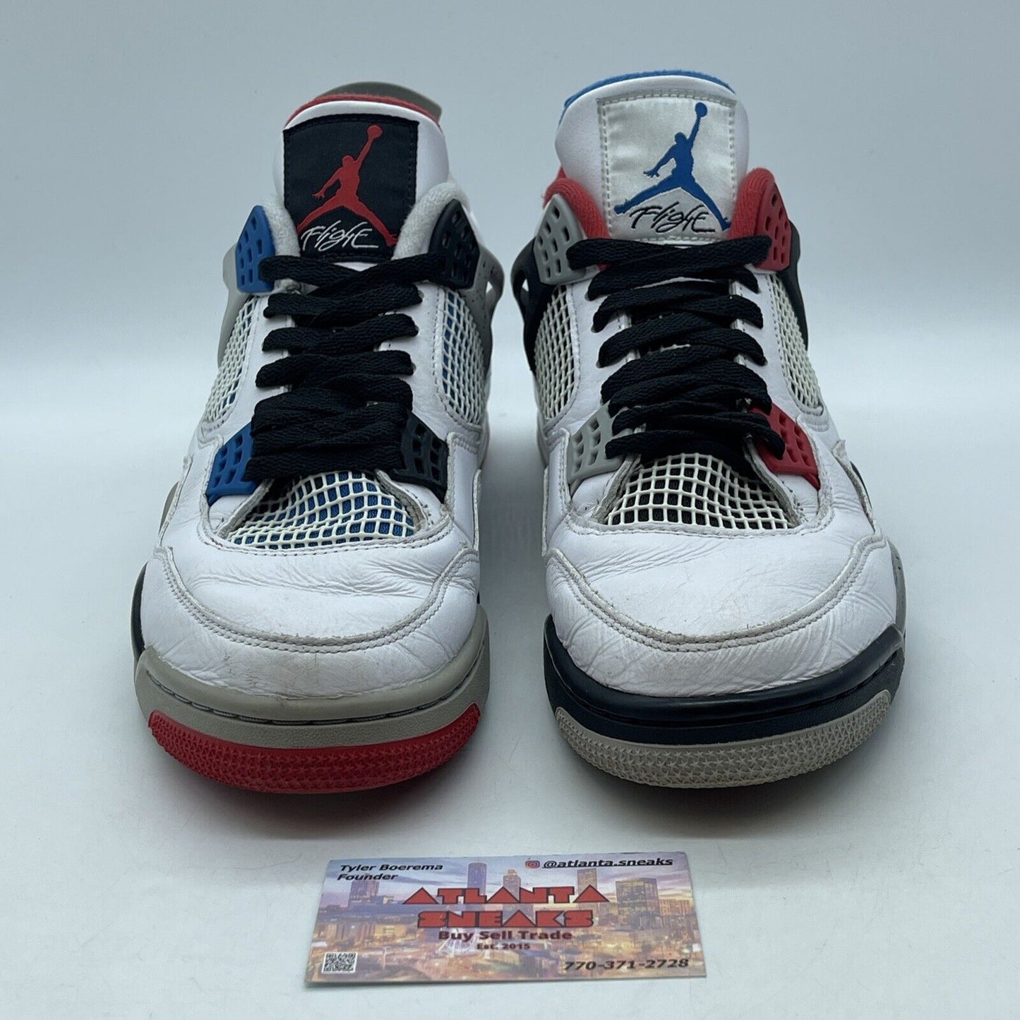 Size 9.5 - Jordan 4 Retro SE Mid What The 4 White Black Multi (CI1184-146)