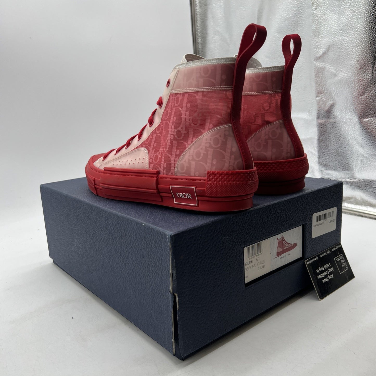 Size 44 - Dior B23 High Dior Oblique Red/Clear