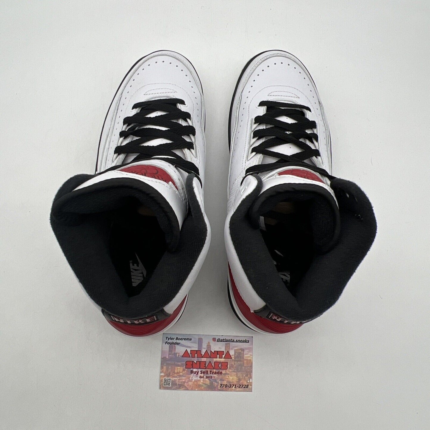 Size 11 W Jordan 2 Retro 2022 Chicago W Black Red White Leather (DX4400-106)