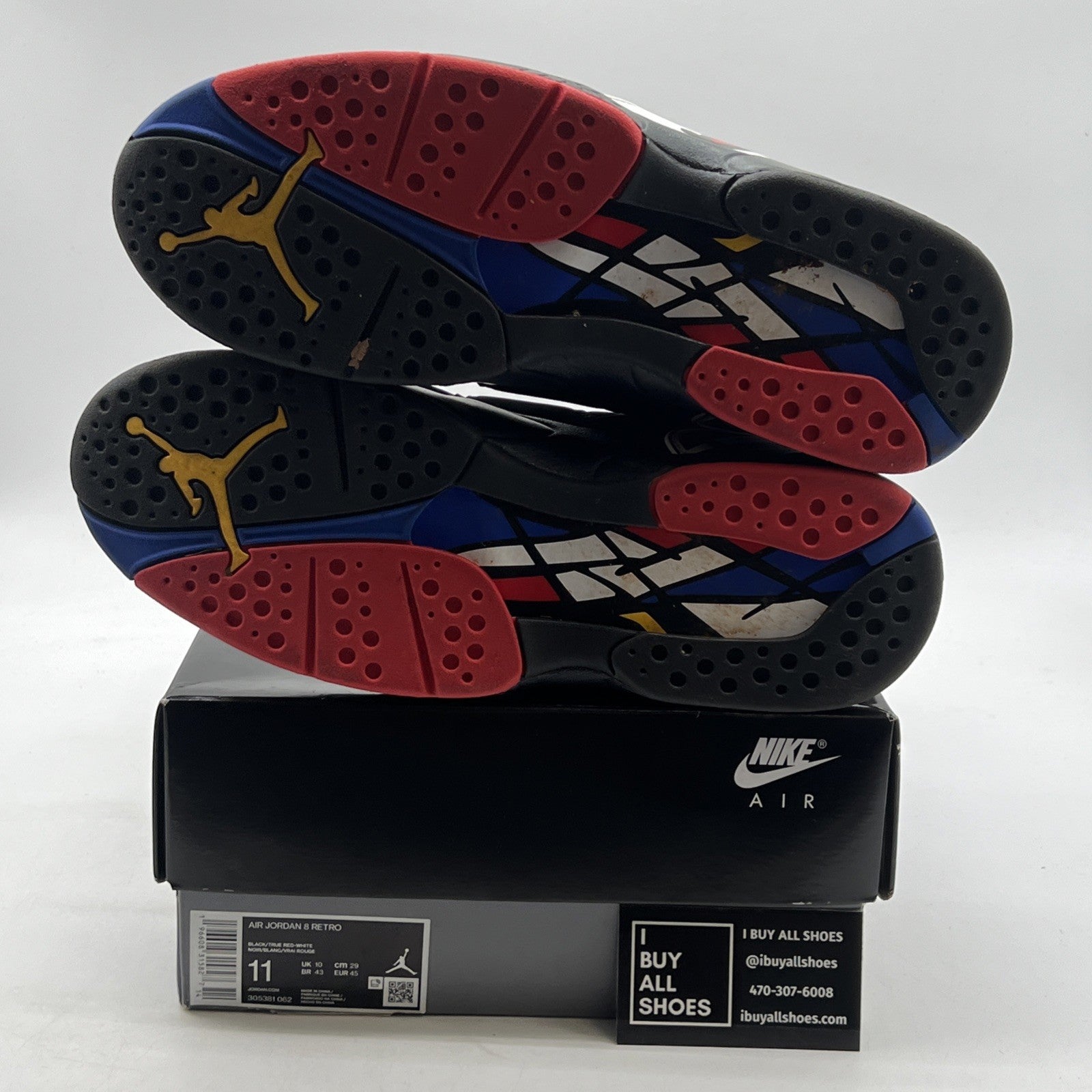 Size 11 - Air Jordan 8 Retro Mid Playoff (305381-062)