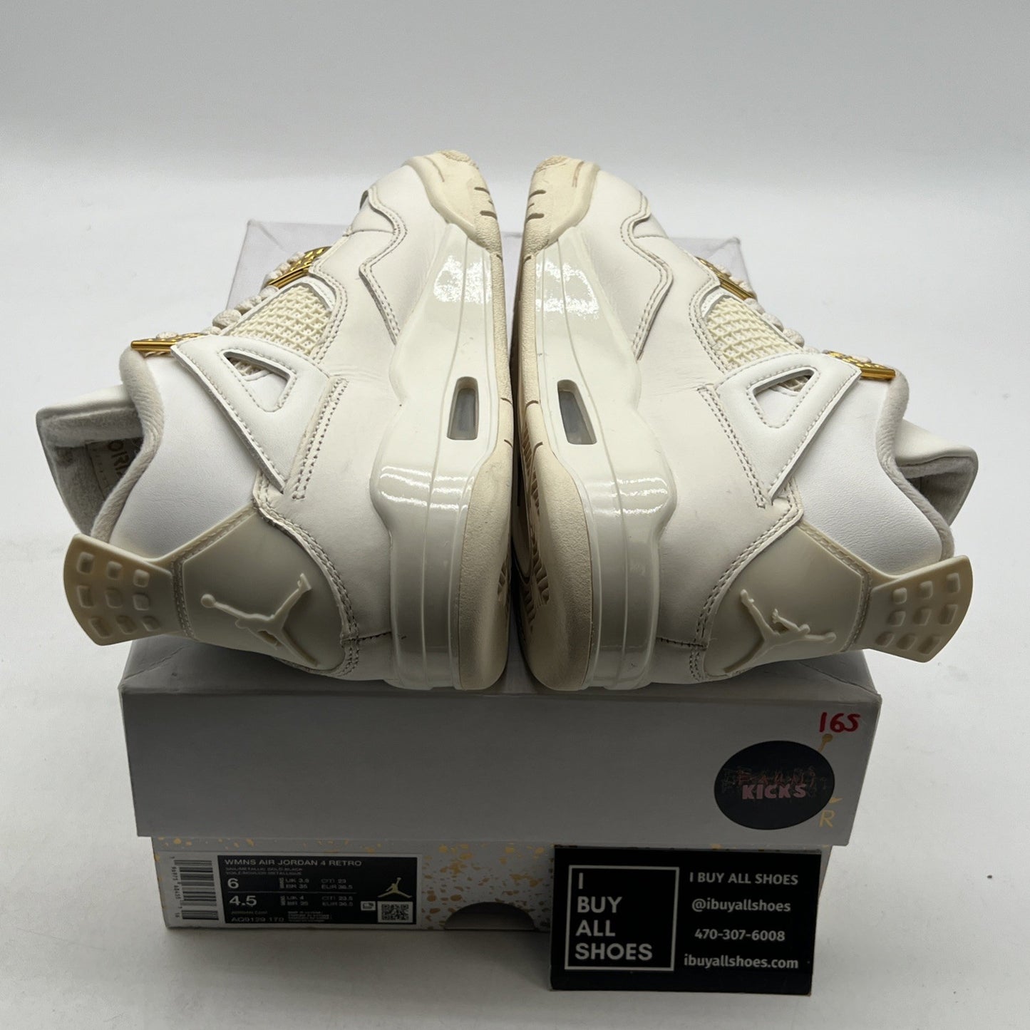 Size 6 - Air Jordan 4 Retro Metallic Gold W (AQ9129-170)