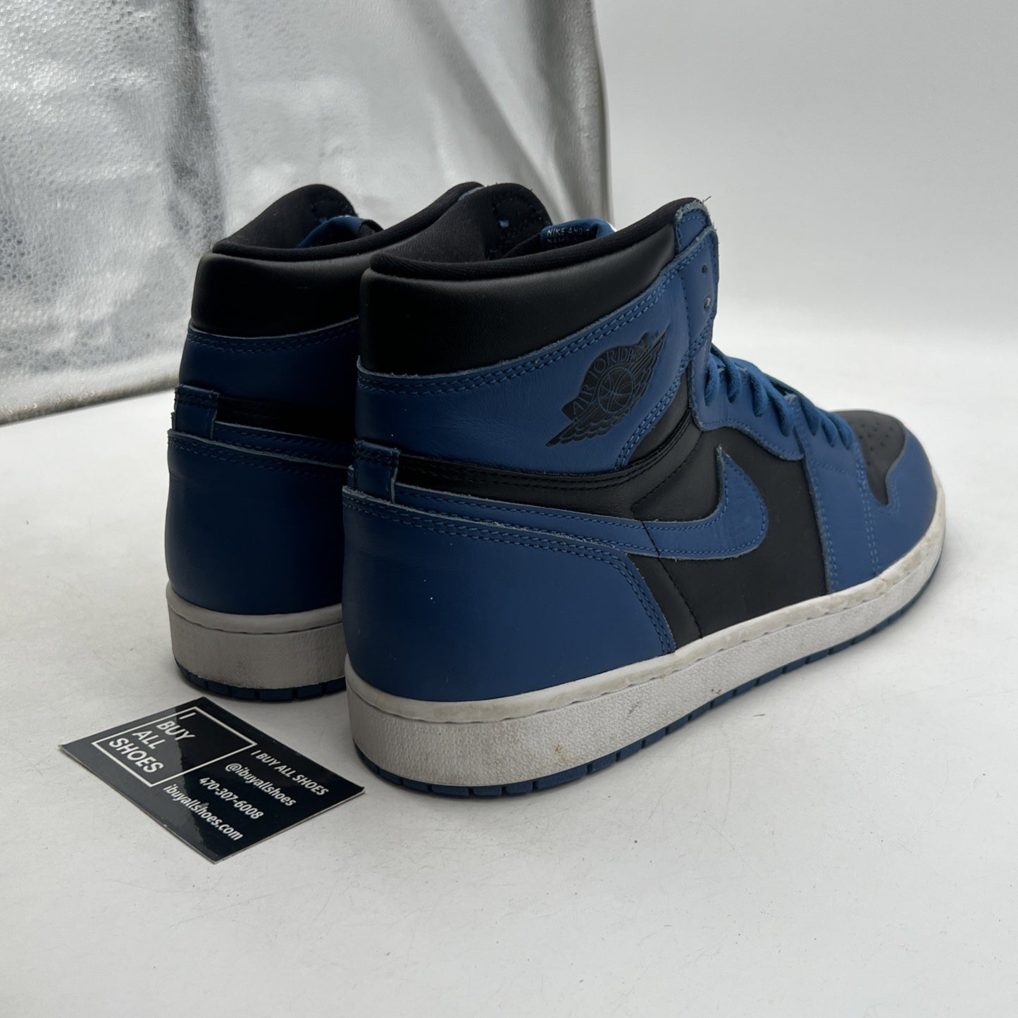 Size 12 - Air Jordan 1 Retro OG High Dark Marina Blue (555088-404)