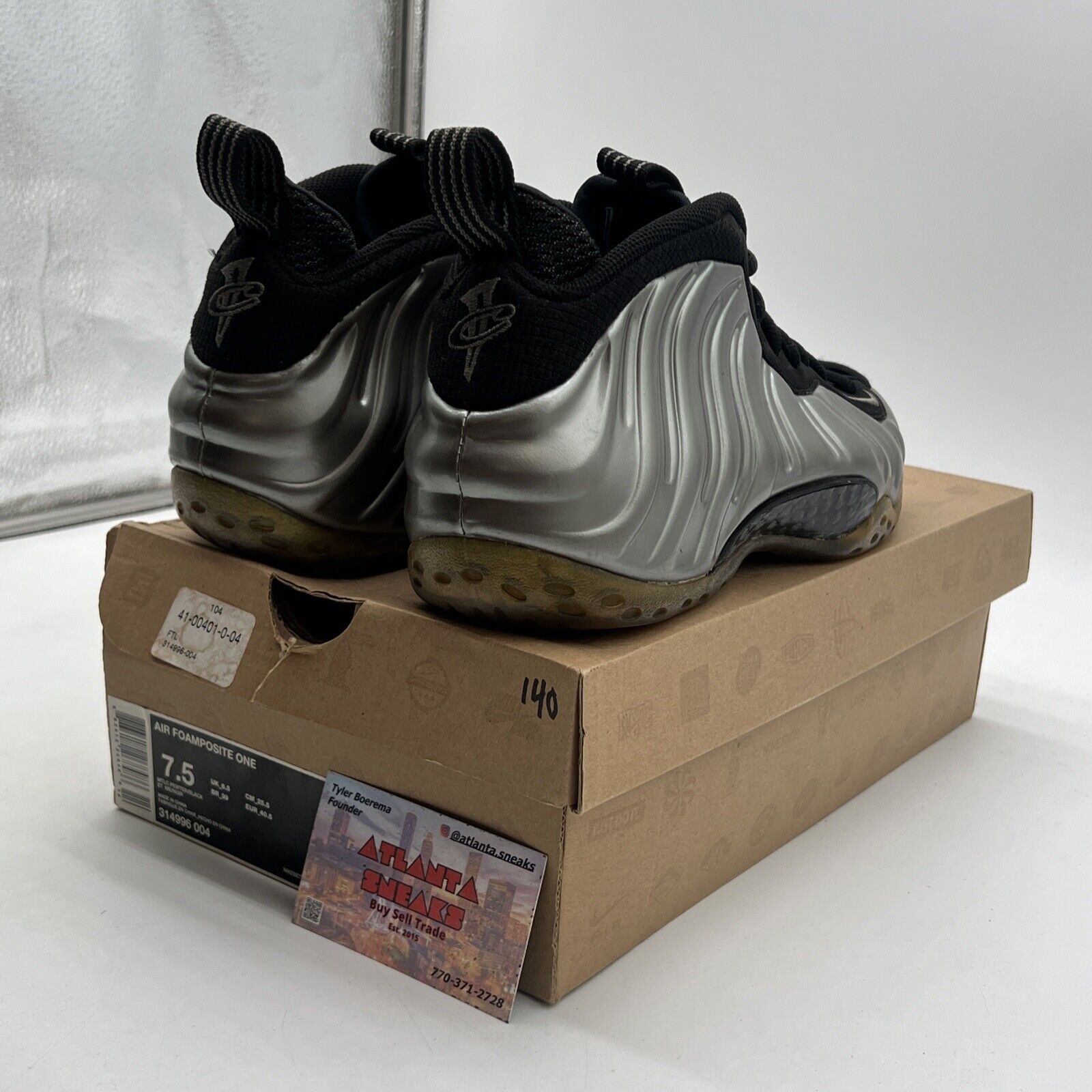 Size 7.5 - Nike Air Foamposite One Pewter (314996-004)