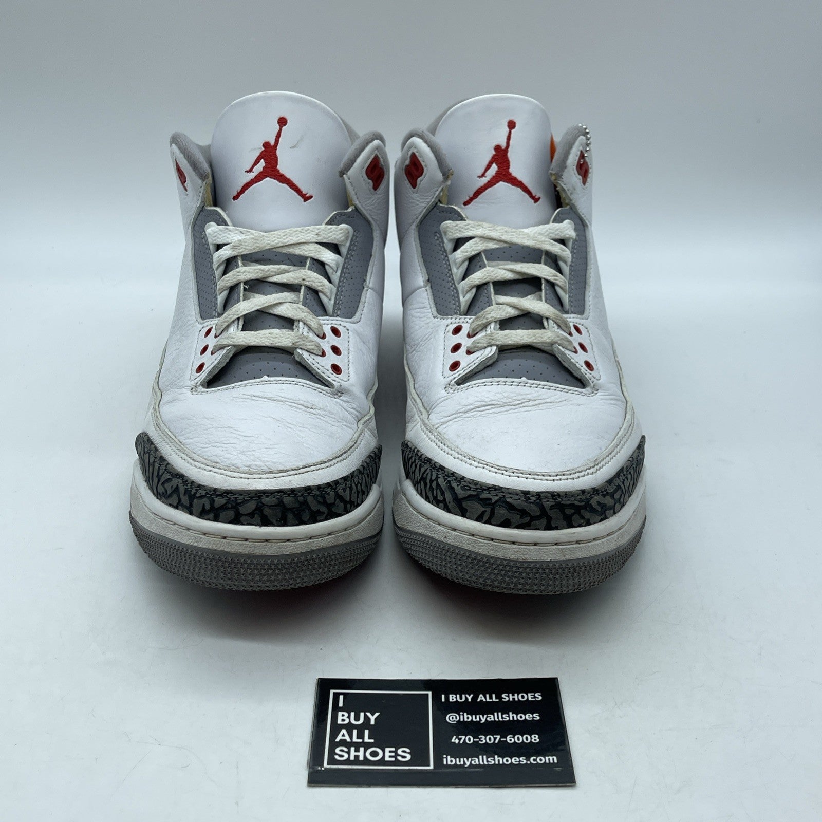 Size 11.5 - Jordan 3 Retro Mid Fire Red White Grey Suede Leather (DN3707-160)