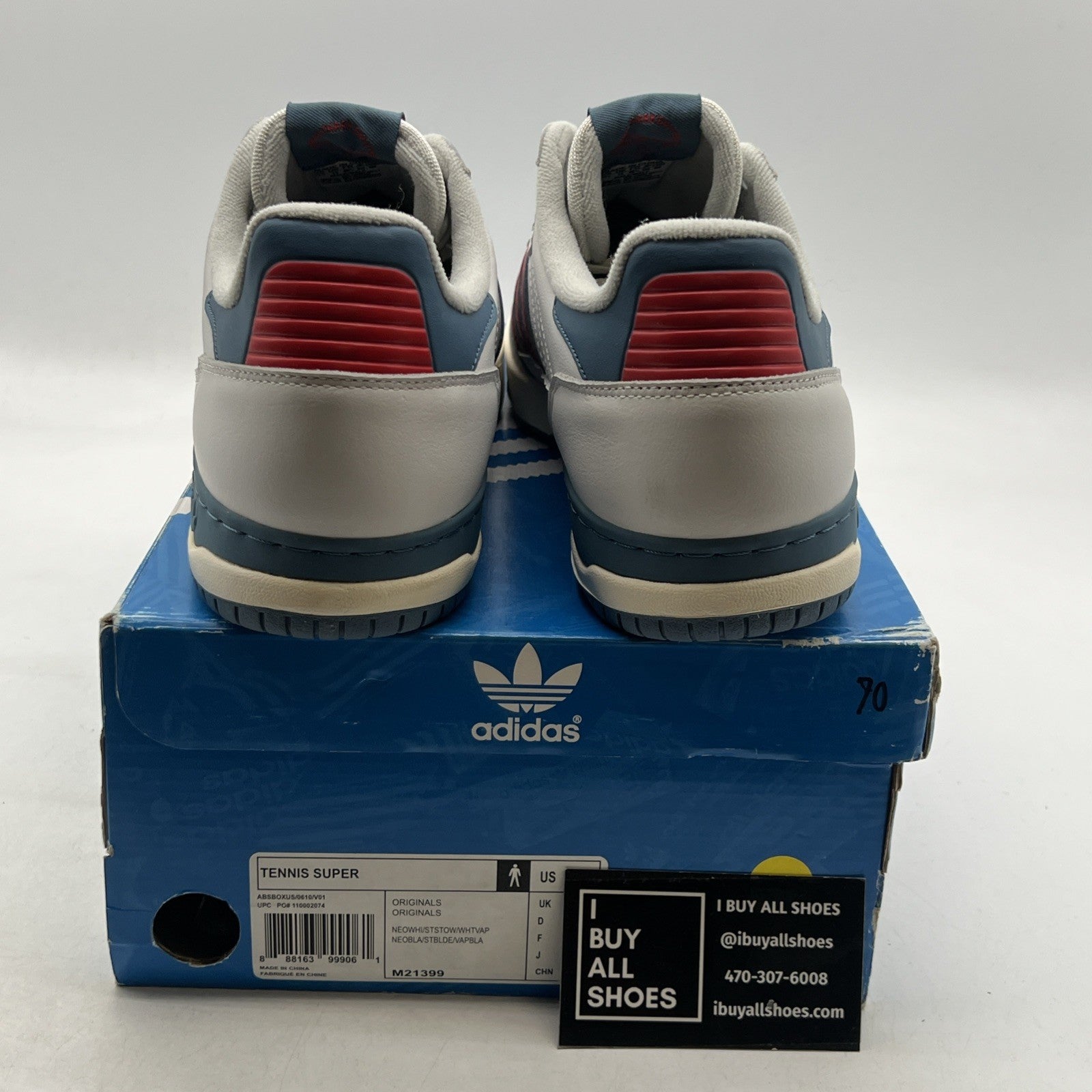 Size 13 - Adidas Tennis Super Ivan Lendl Supreme gebraucht (M21399)