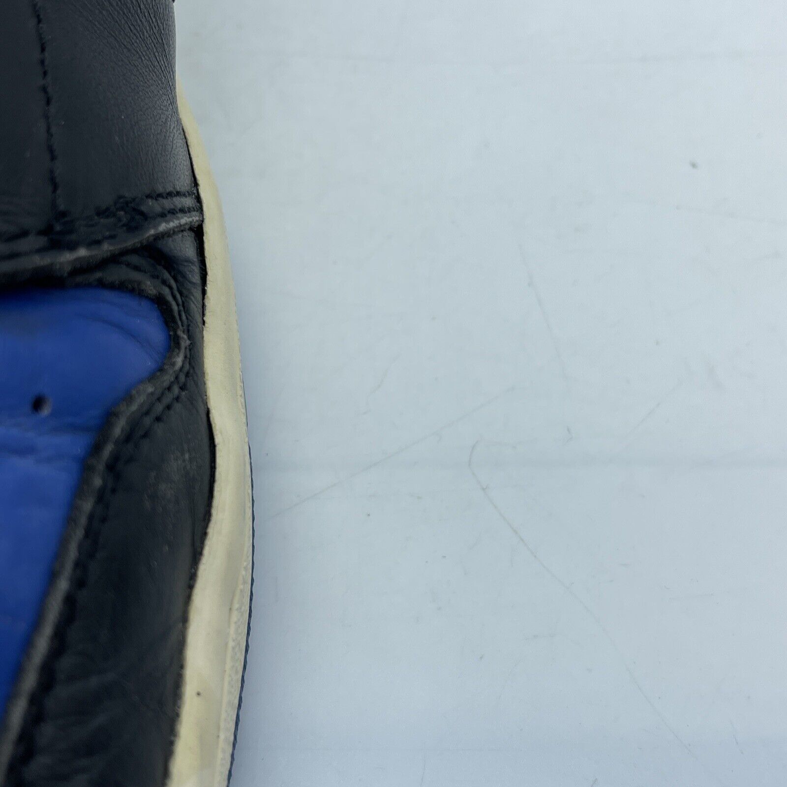 Size 12 - Air Jordan 1 Retro 2001 Royal Blue Black White Leather (136066-041)