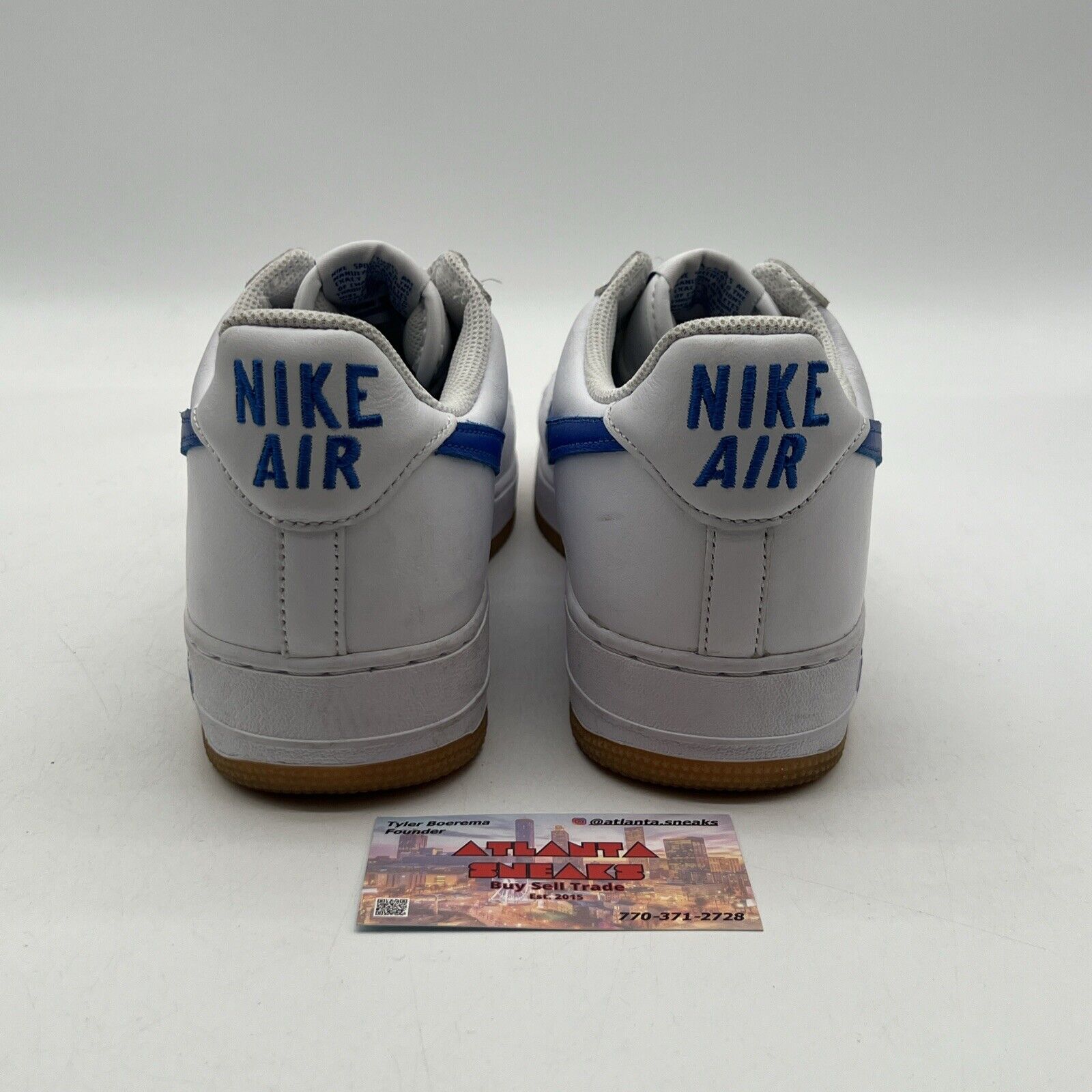 Size 11- Nike Air Force 1 Low Color of the Month - White Royal Blue (DJ3911-101)