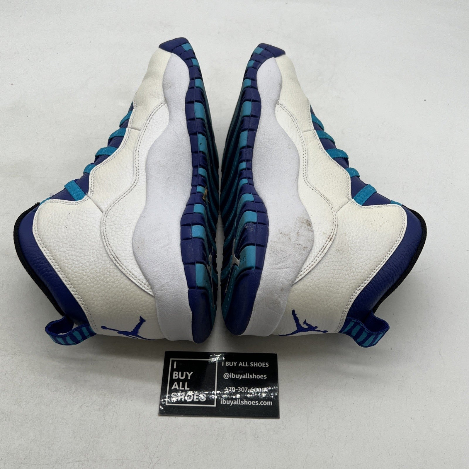 Size 9.5 - Air Jordan 10 Retro Charlotte Hornets (310805-107)