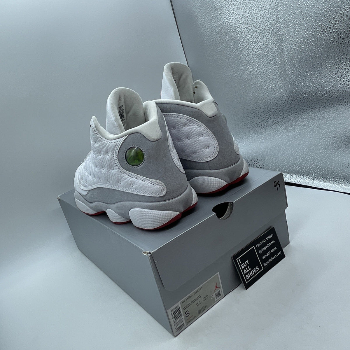 Size 8 - Air Jordan 13 Retro White Wolf Grey (414571-160)