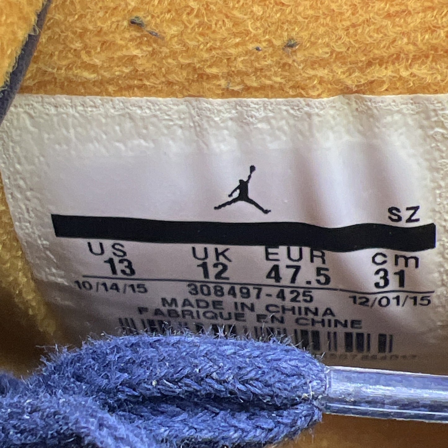 Size 13 - Air Jordan 4 Retro Dunk From Above (308497-425)