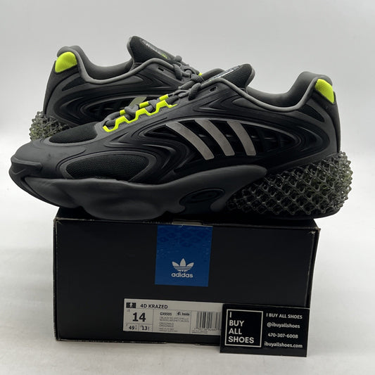 Size 14 - Adidas 4D Krazed Black Solar Yellow (GX9595)