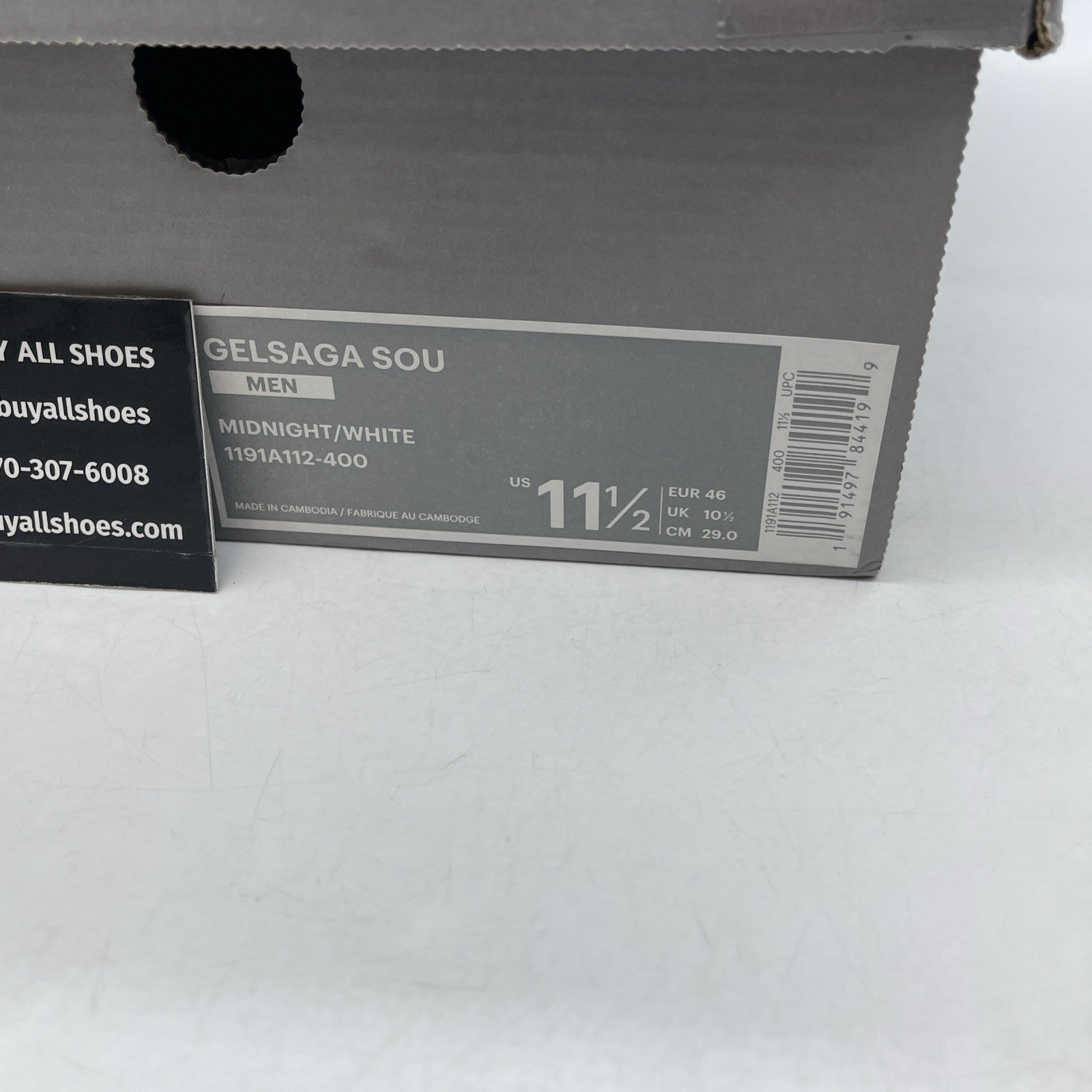 Size 11.5 - Asics Gel Saga Sou Midnight Blue White (1191A112)