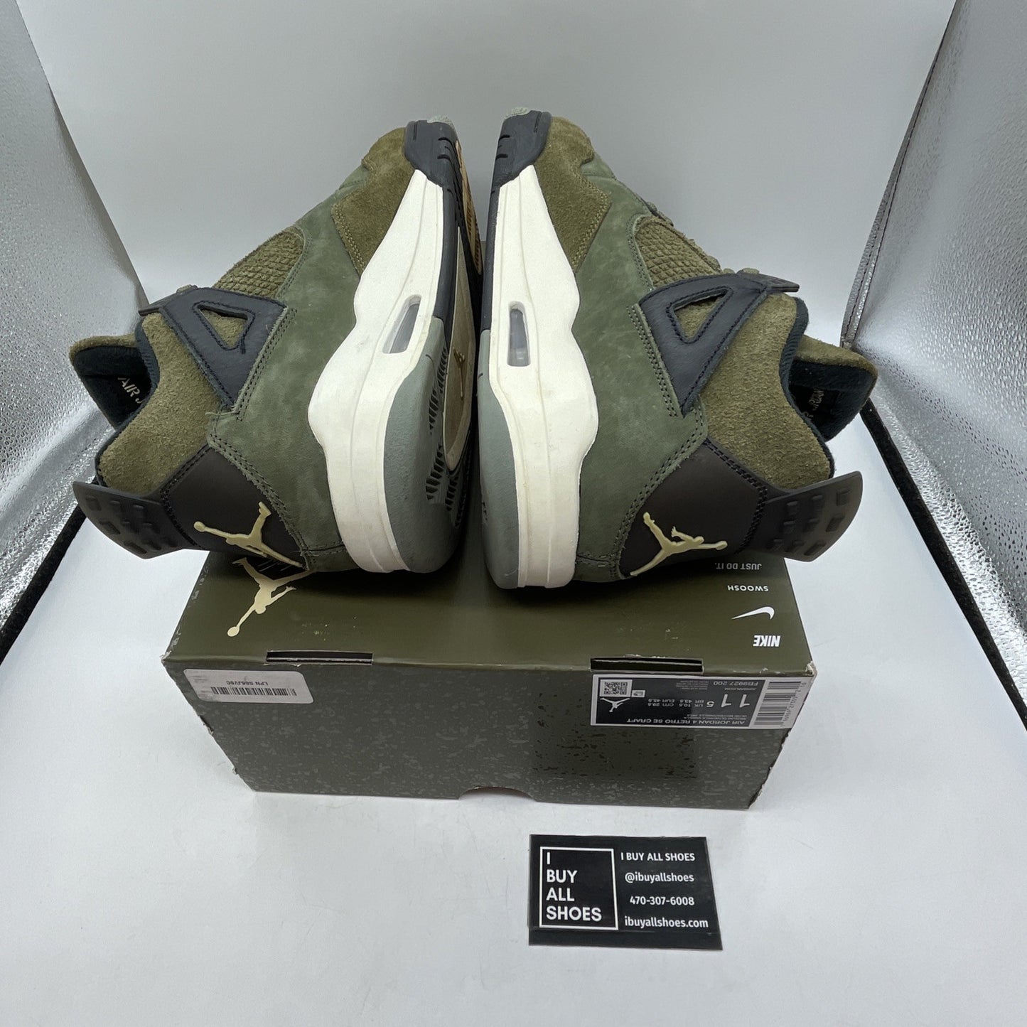 Size 11.5 - Air Jordan 4 SE Retro Low Craft Olive (FB9927-200)