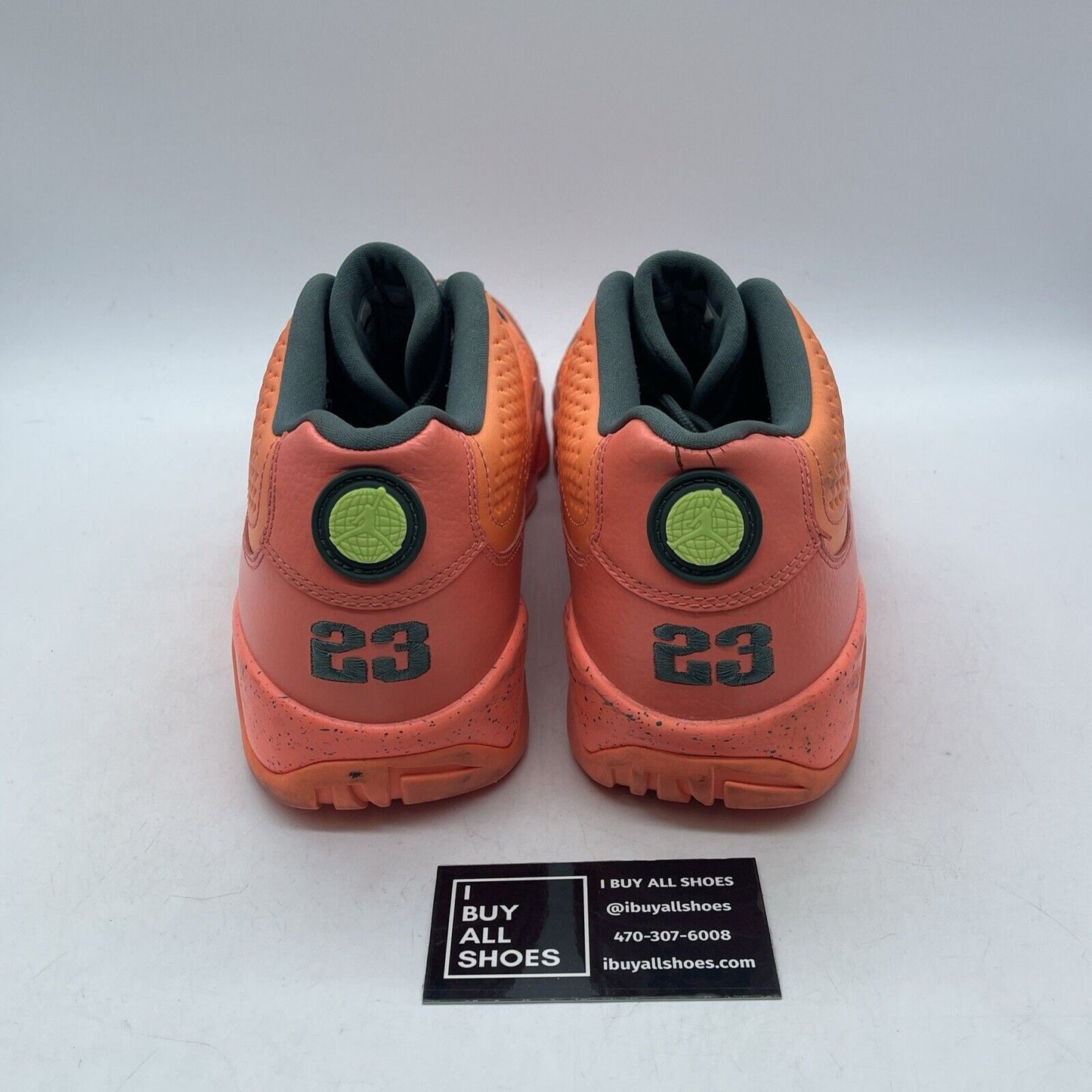 Size 12 - Air Jordan 9 Low Bright Mango Orange Grey Leather Suede (832822-805)