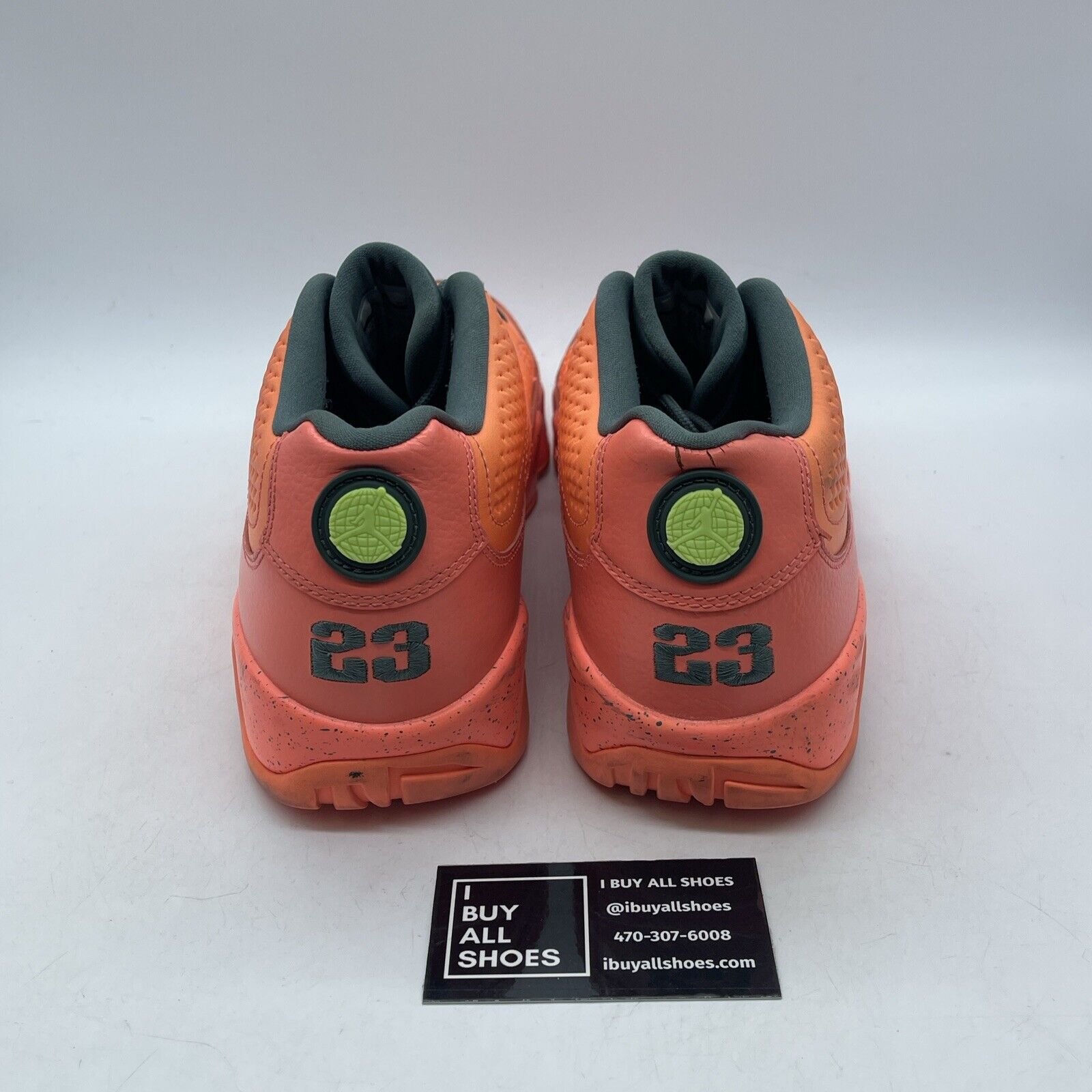 Size 12 - Air Jordan 9 Low Bright Mango Orange Grey Leather Suede (832822-805)