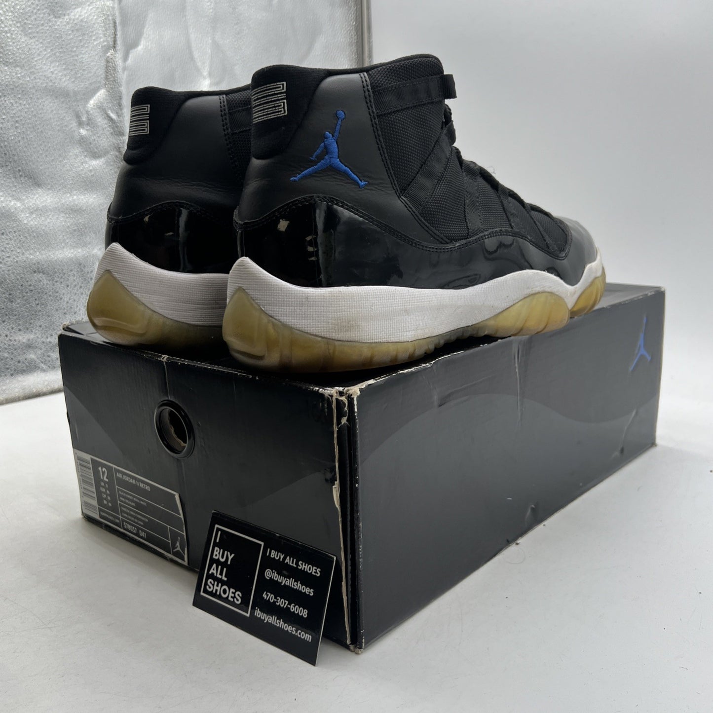Size 12 - Air Jordan 11 Retro 2009 Space Jam (378037-041)