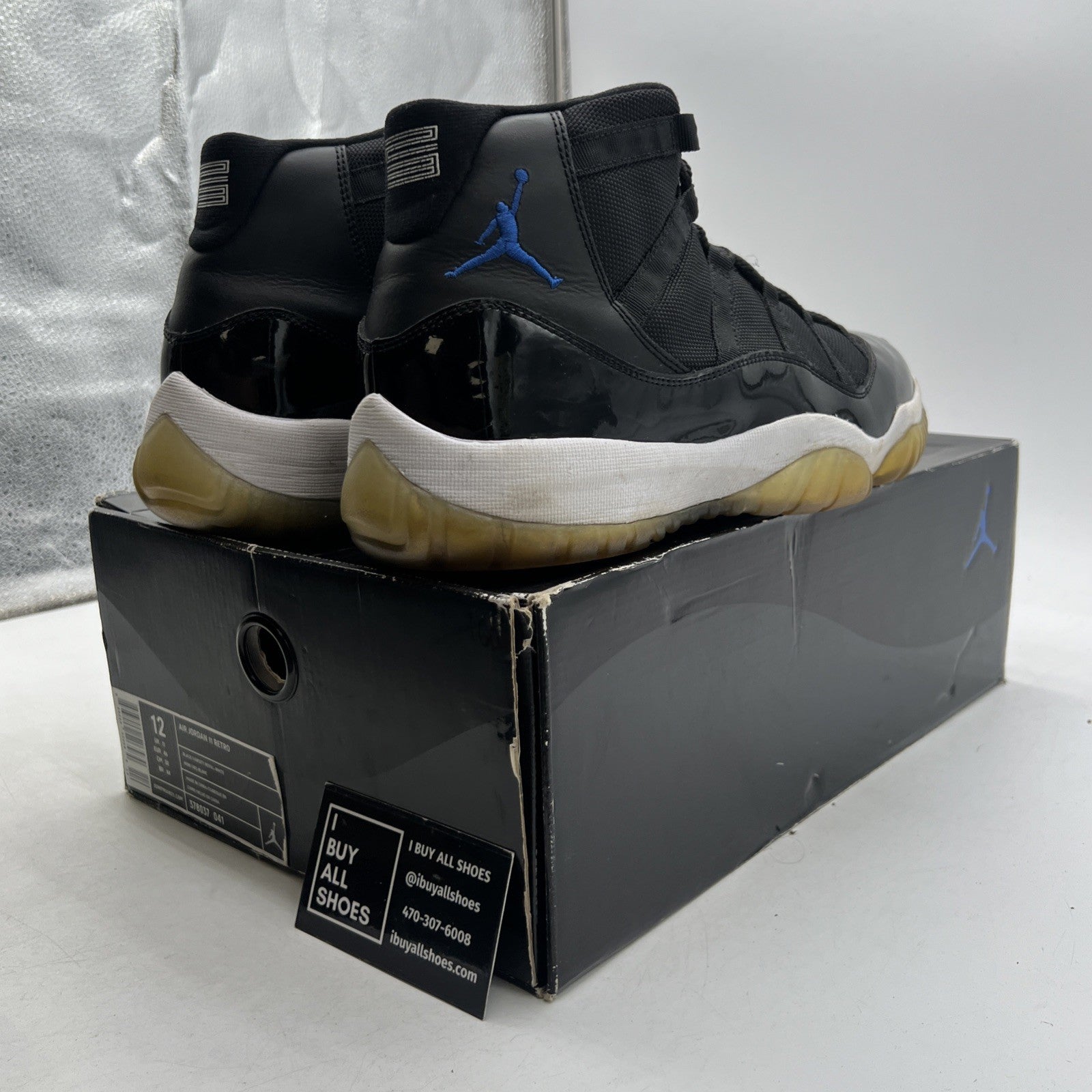 Size 12 - Air Jordan 11 Retro 2009 Space Jam (378037-041)