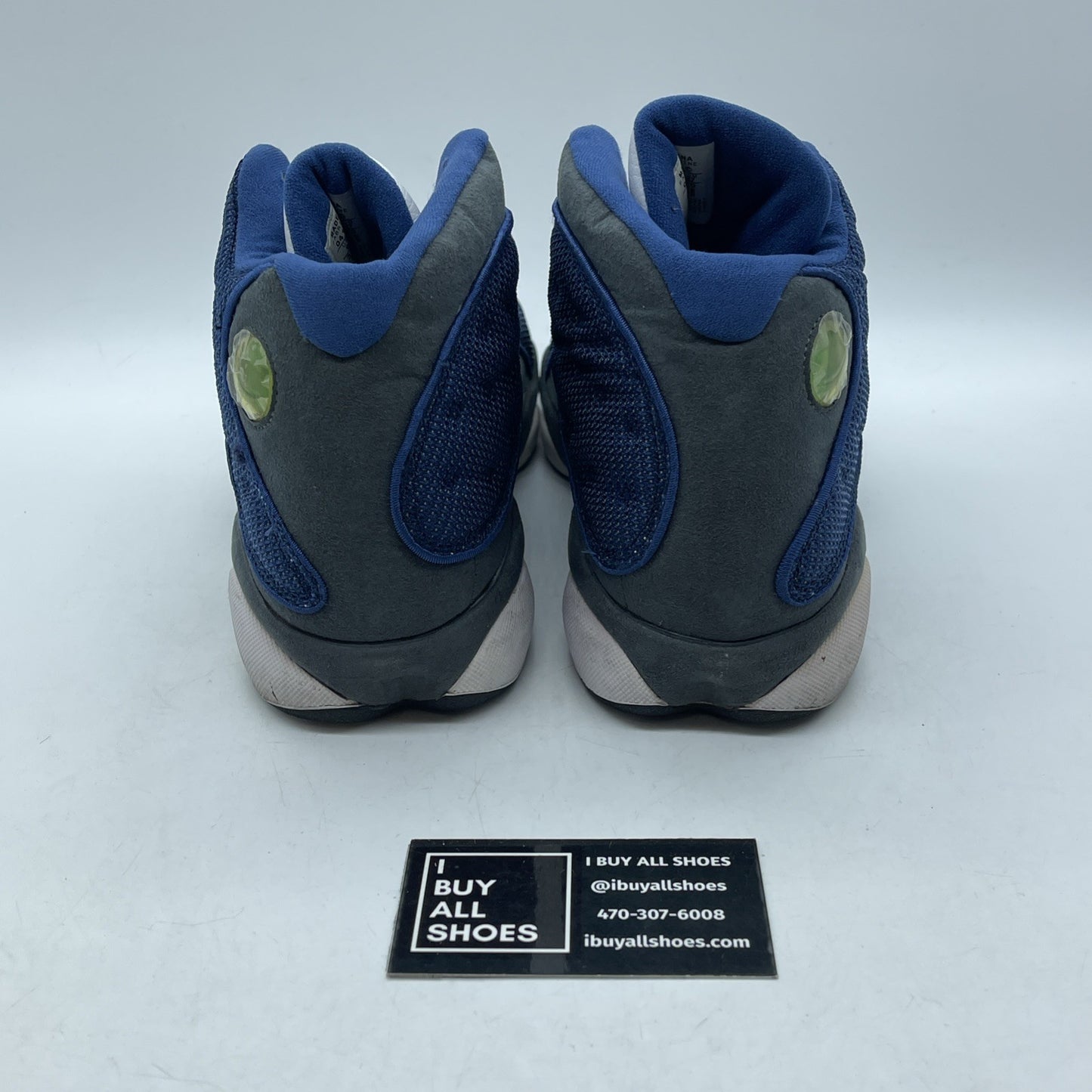 Size 9 - Air Jordan 13 Retro 2005 Flint Blue Grey White Suede (310004-441)