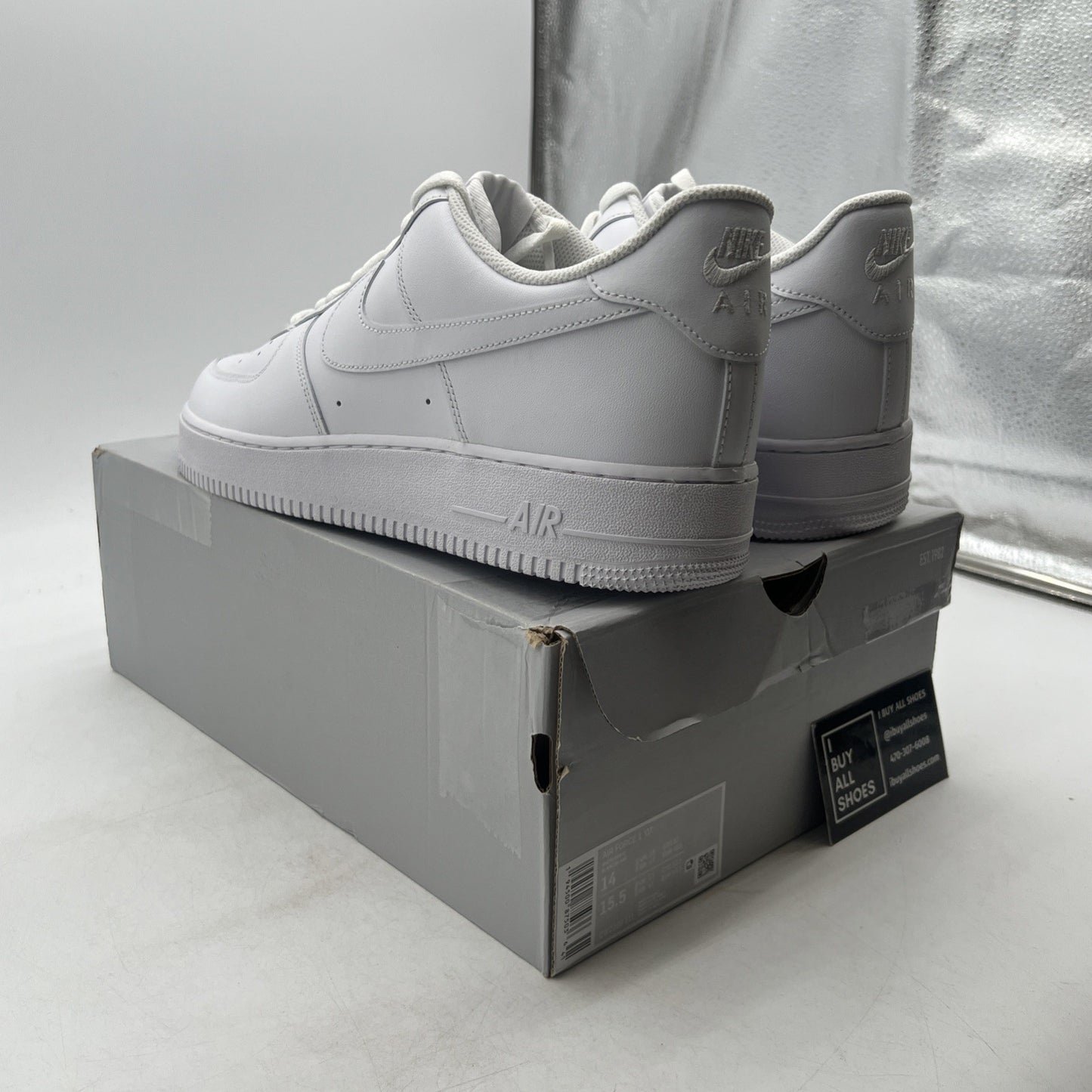 Size 14 - Nike Air Force 1 '07 Low Triple White (CW2288-111)