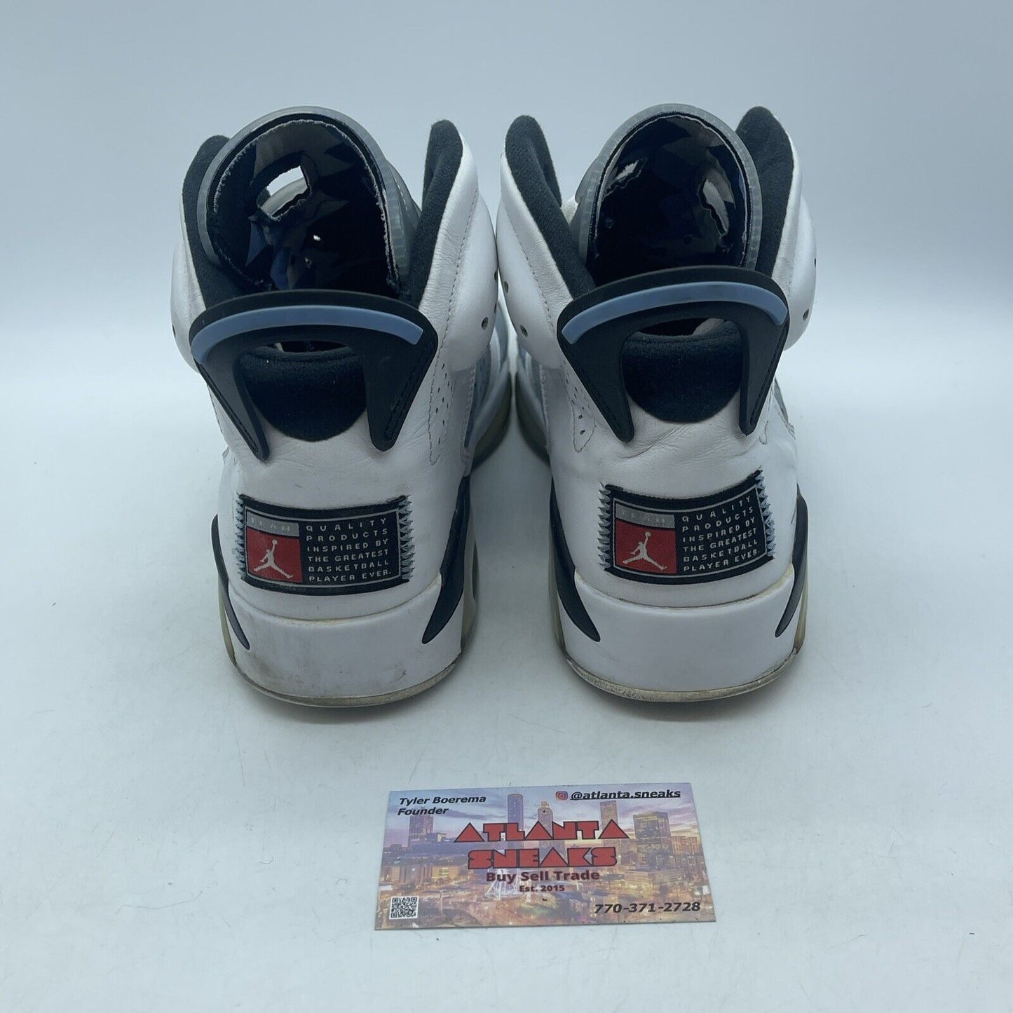 Size 9 - Jordan 6 Retro Mid UNC Home Blue Suede White Leather (CT8529-410)