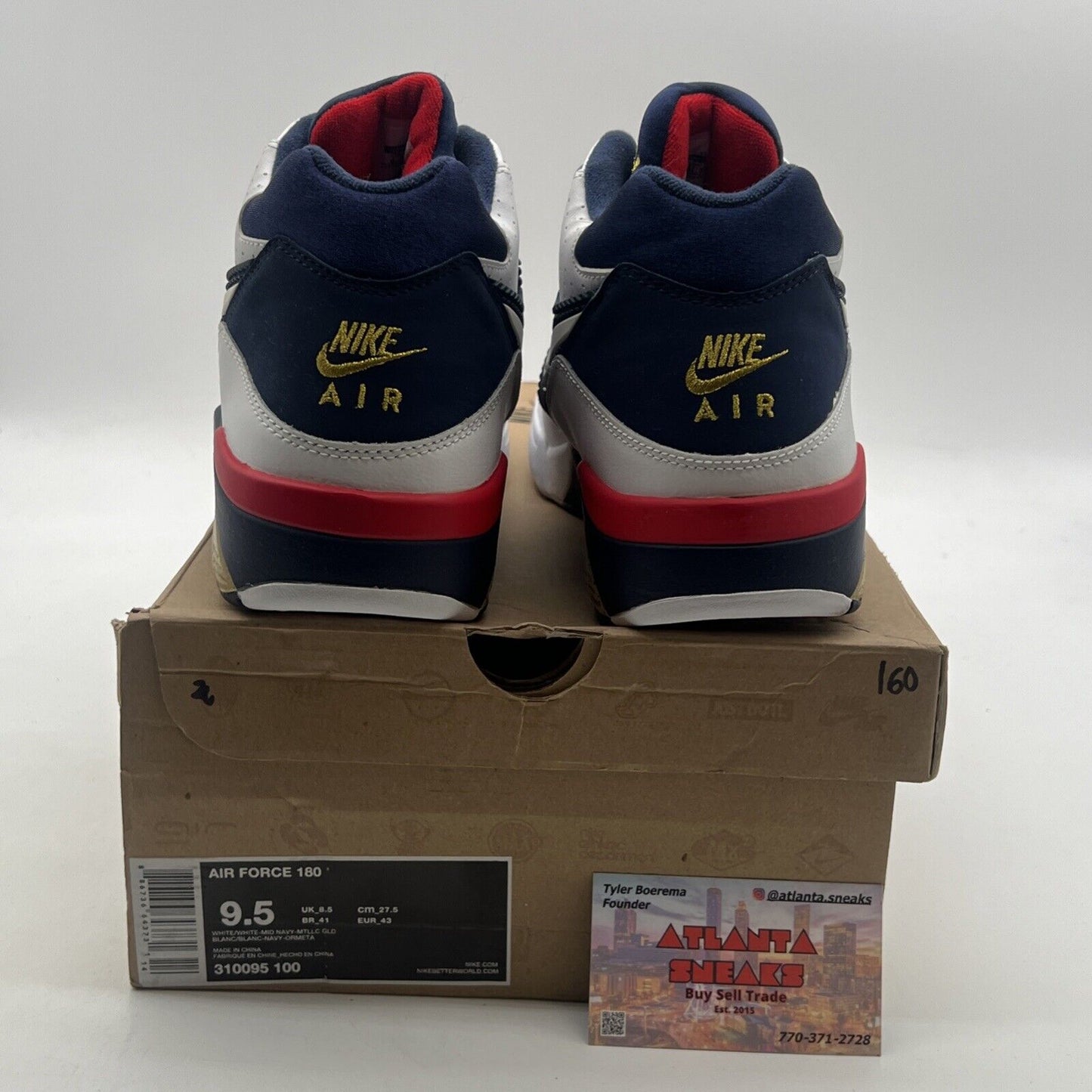 Size 9.5 - Nike Air Force 180 2012 Dream Team (310095-100)