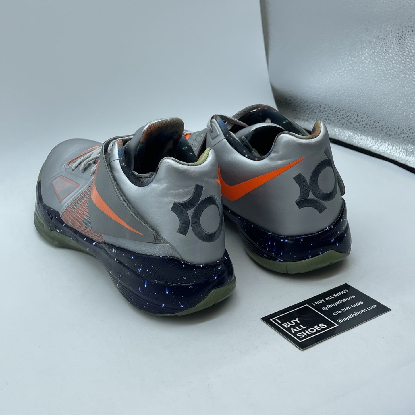 Size 13 - Nike Zoom KD 4 2012 All Star - Galaxy Grey Orange Suede (520814-001)
