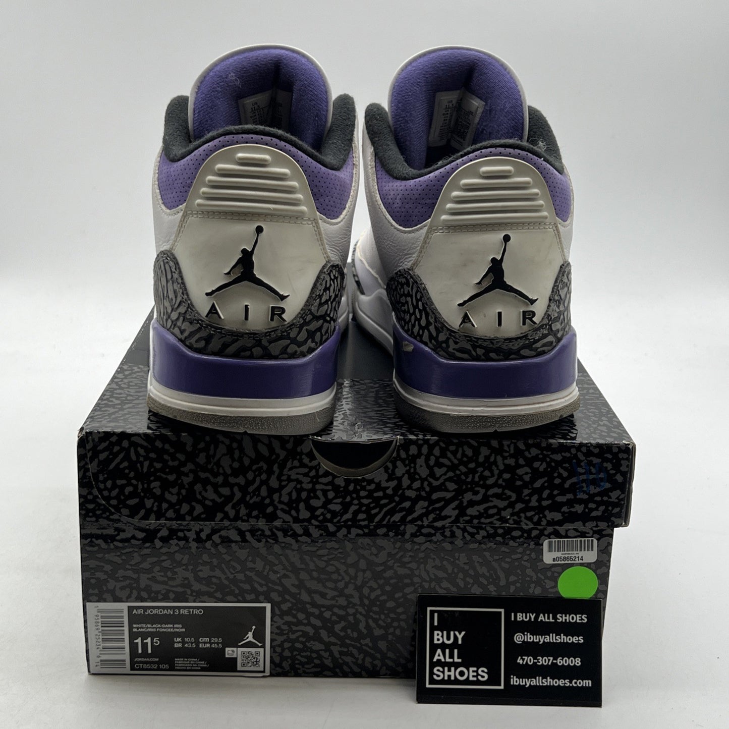 Size 11.5 - Air Jordan 3 Retro Mid Dark Iris (CT8532-105)