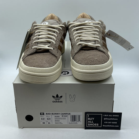 Size 11.5 - Bad bunny  Adidas Campus chalky brown Suede Leather (ID2529)