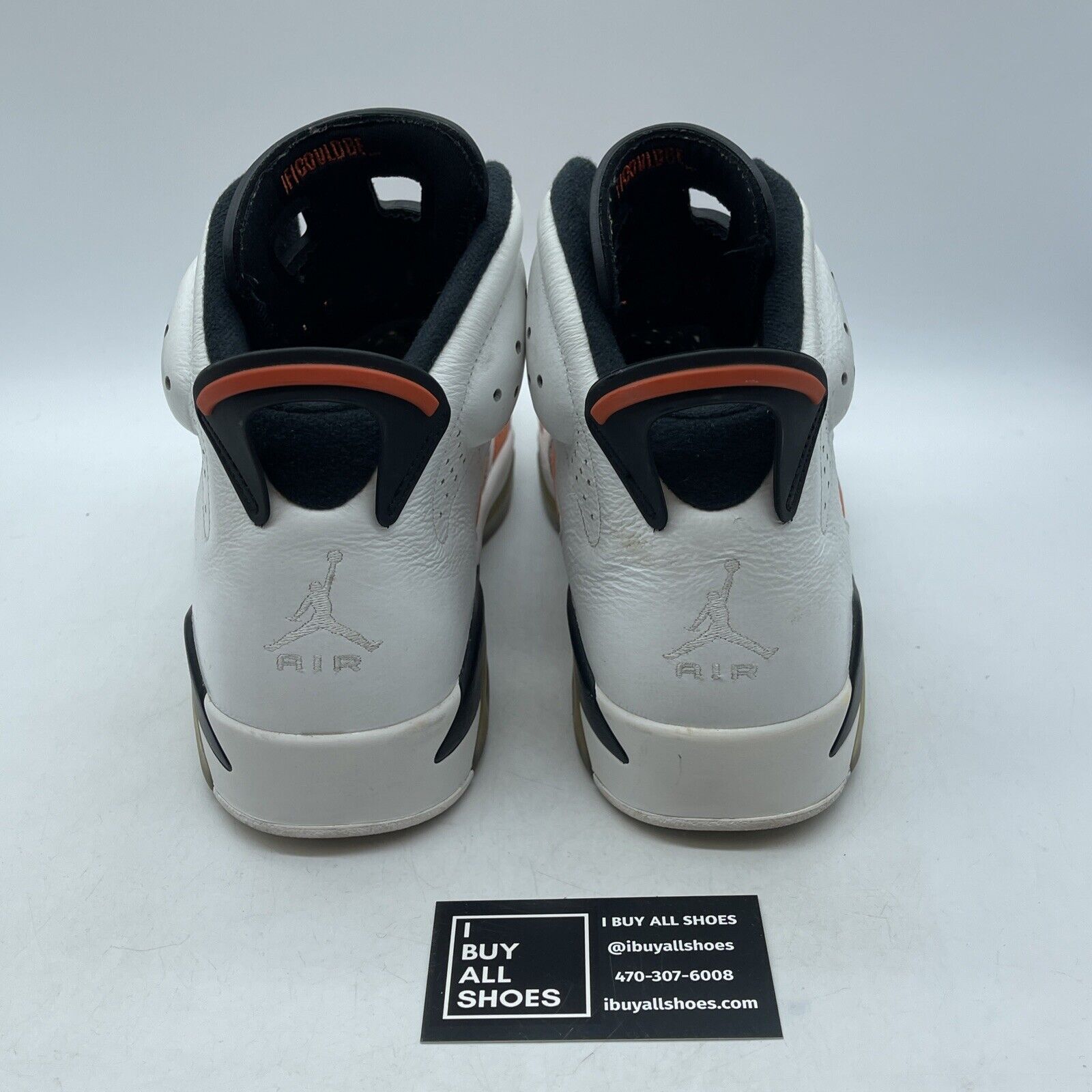 Size 12 - Air Jordan 6 Retro Gatorade Orange Suede White Leather (384664-145)
