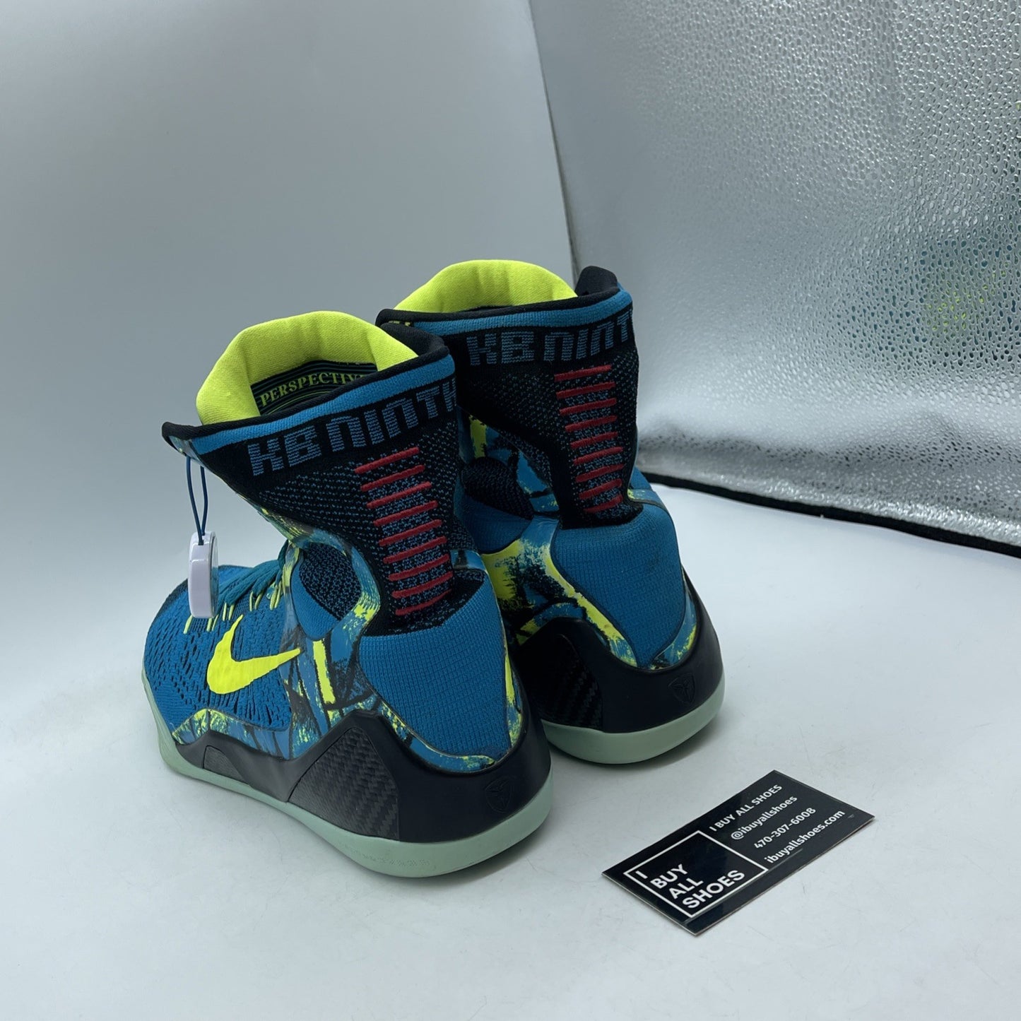 Size 10 - Nike Kobe 9 Elite Perspective Blue Red Black Suede (630847-400)