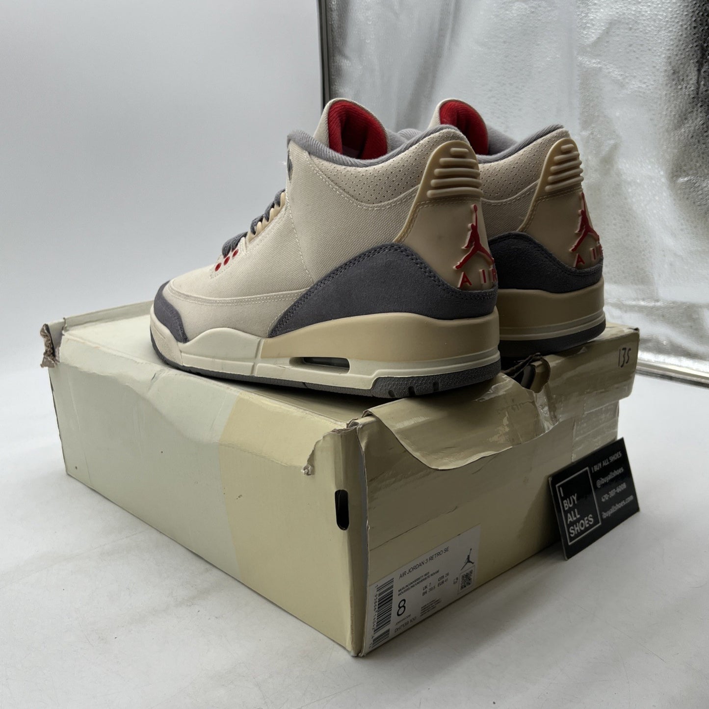 Size 8 - Air Jordan 3 Muslin (DH7139-100)