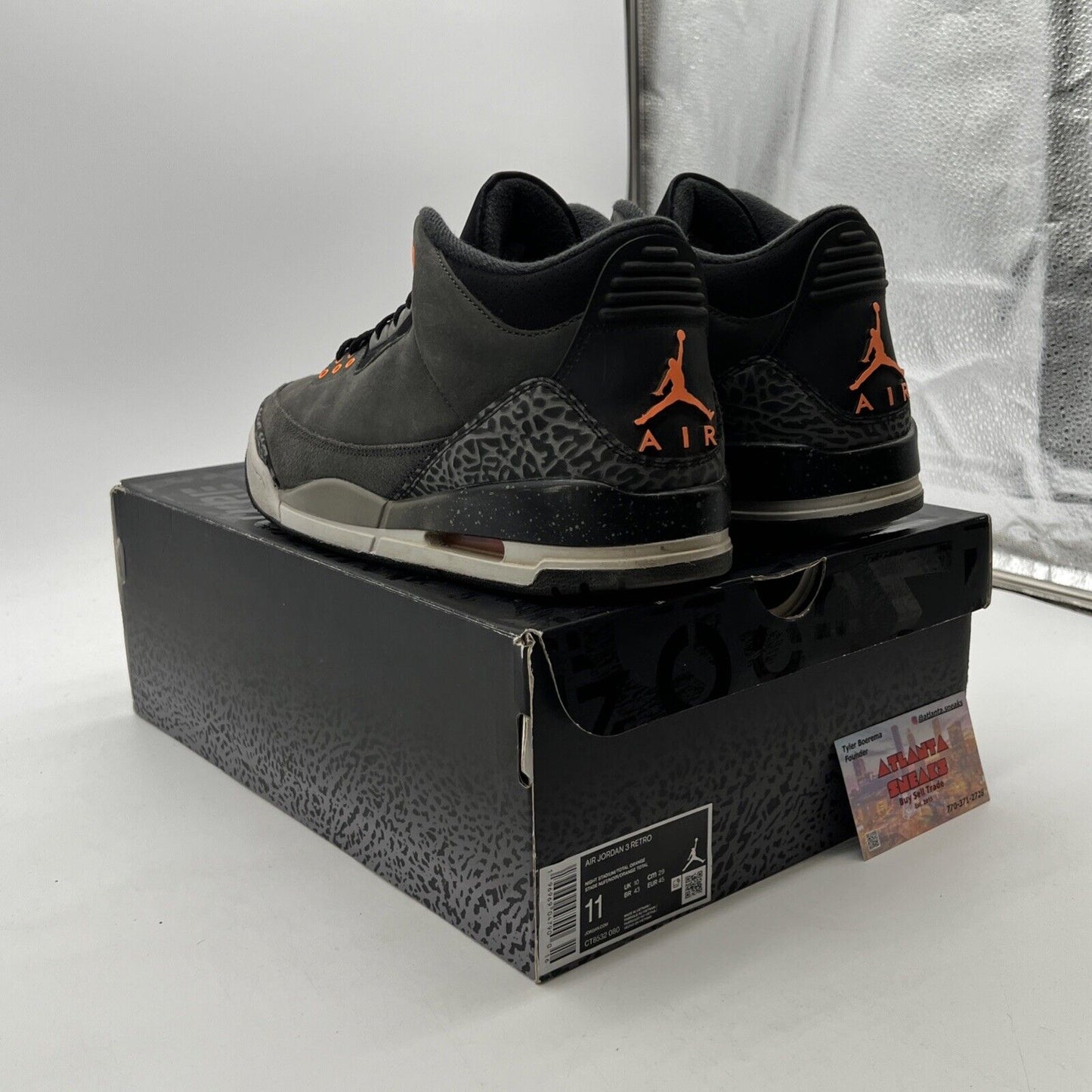 Size 11 - Air Jordan 3 Retro 2023 Mid Fear (CT8532-080)