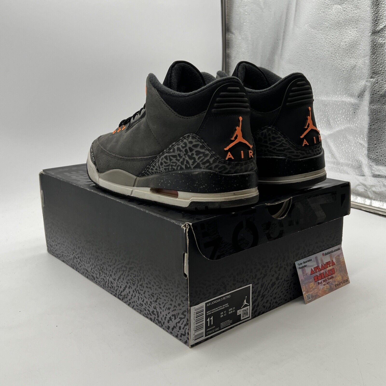 Size 11 - Air Jordan 3 Retro 2023 Mid Fear (CT8532-080)