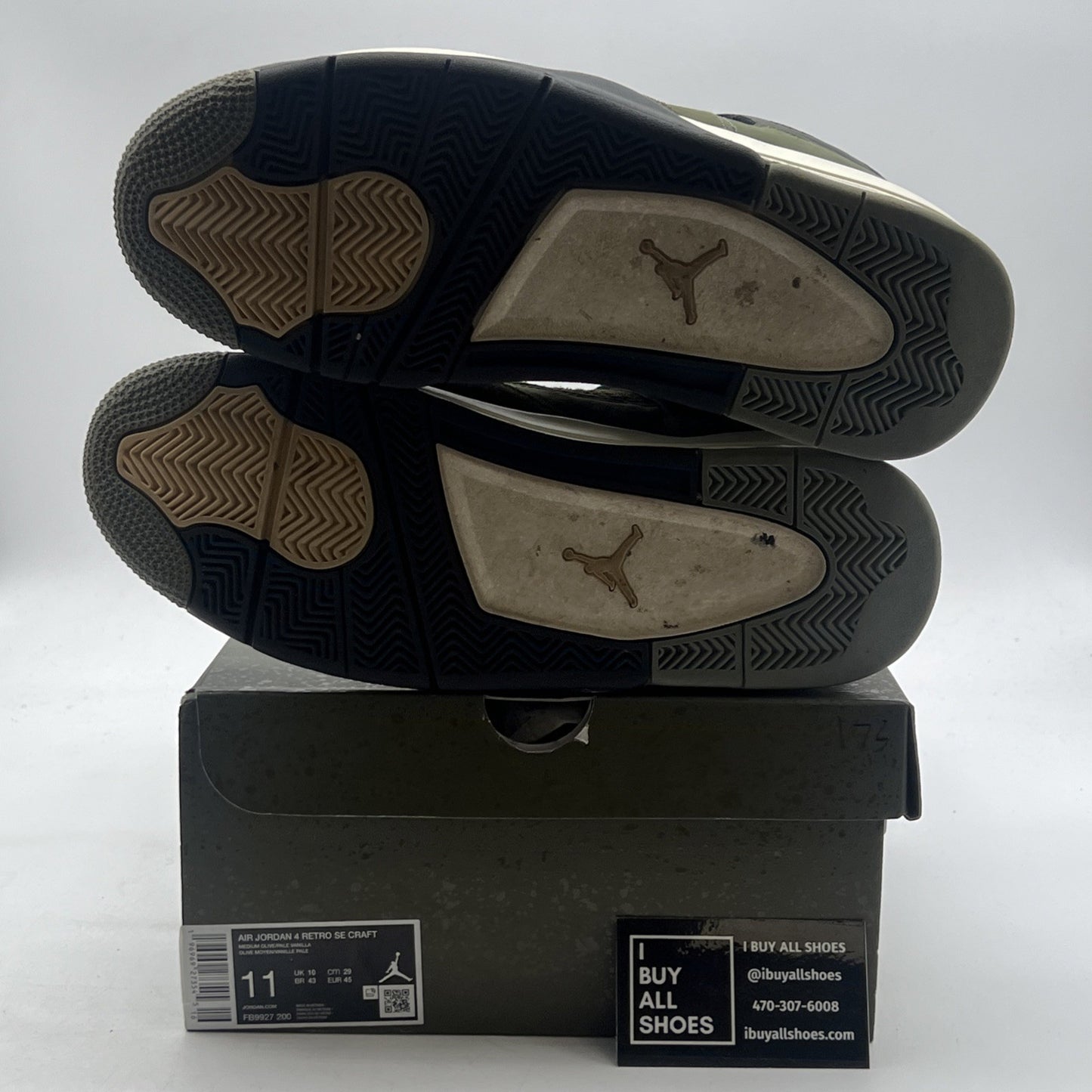 Size 11 - Air Jordan 4 SE Retro Low Craft - Olive (FB9927-200)