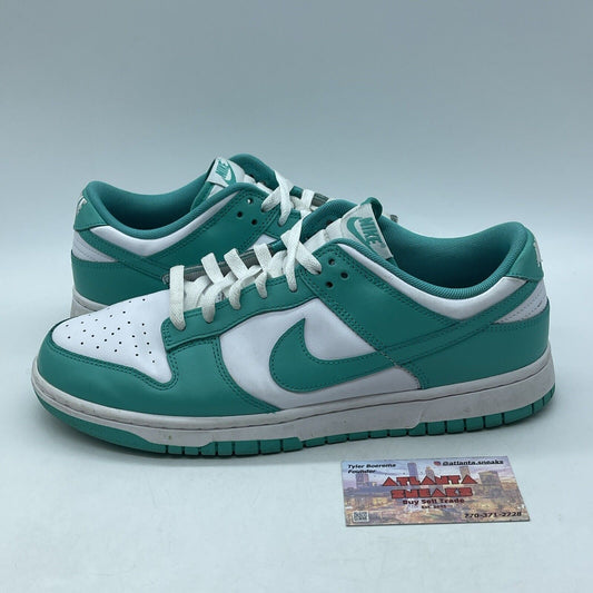 Size 11 - Nike Dunk Low Clear Jade Blue White Leather (DV0833-101)