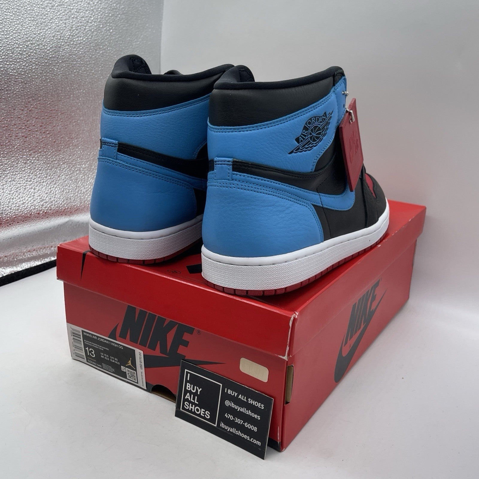 Size 13 - Air Jordan 1 High OG UNC To Chicago 2020 Leather (CD0461-046)