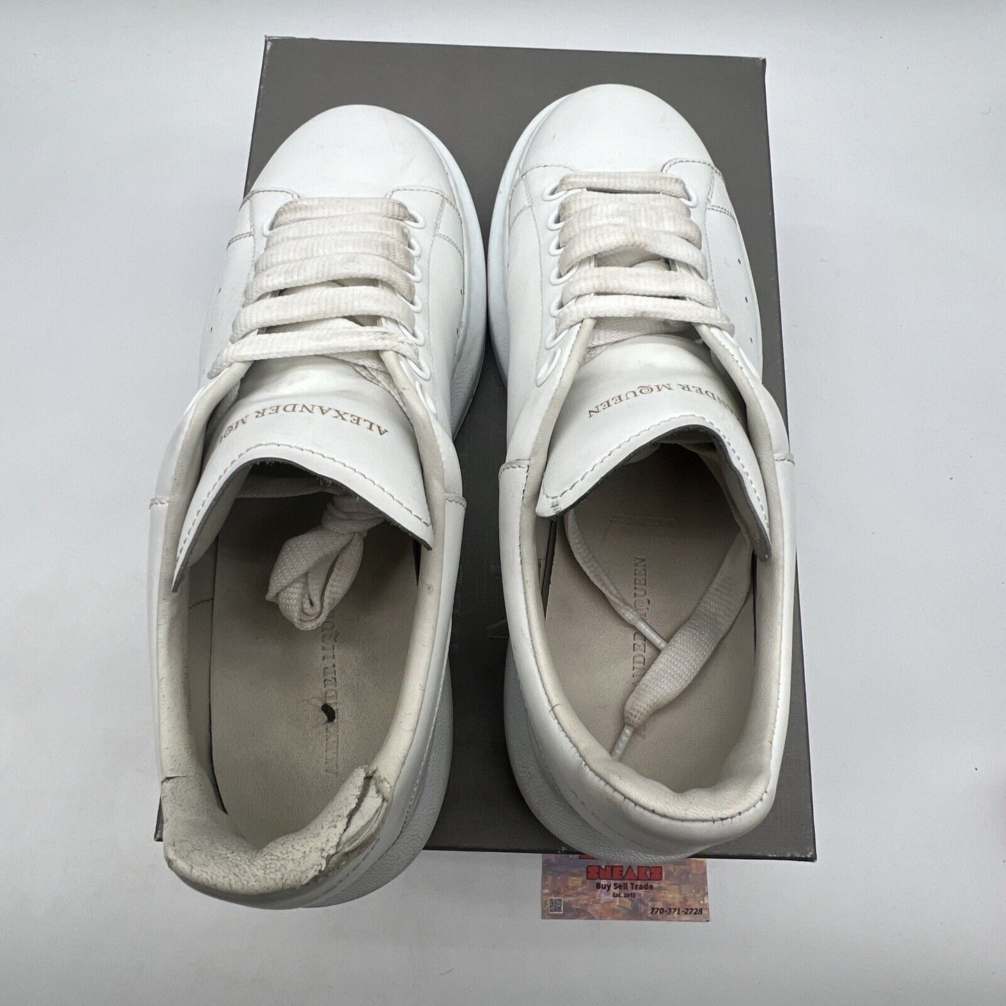 Size 9 - Alexander McQueen Men’s Oversized Sneaker Size White