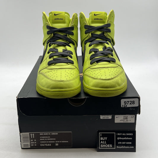 Size 11 - Nike AMBUSH x Dunk High Flash Lime (CU7544-300)